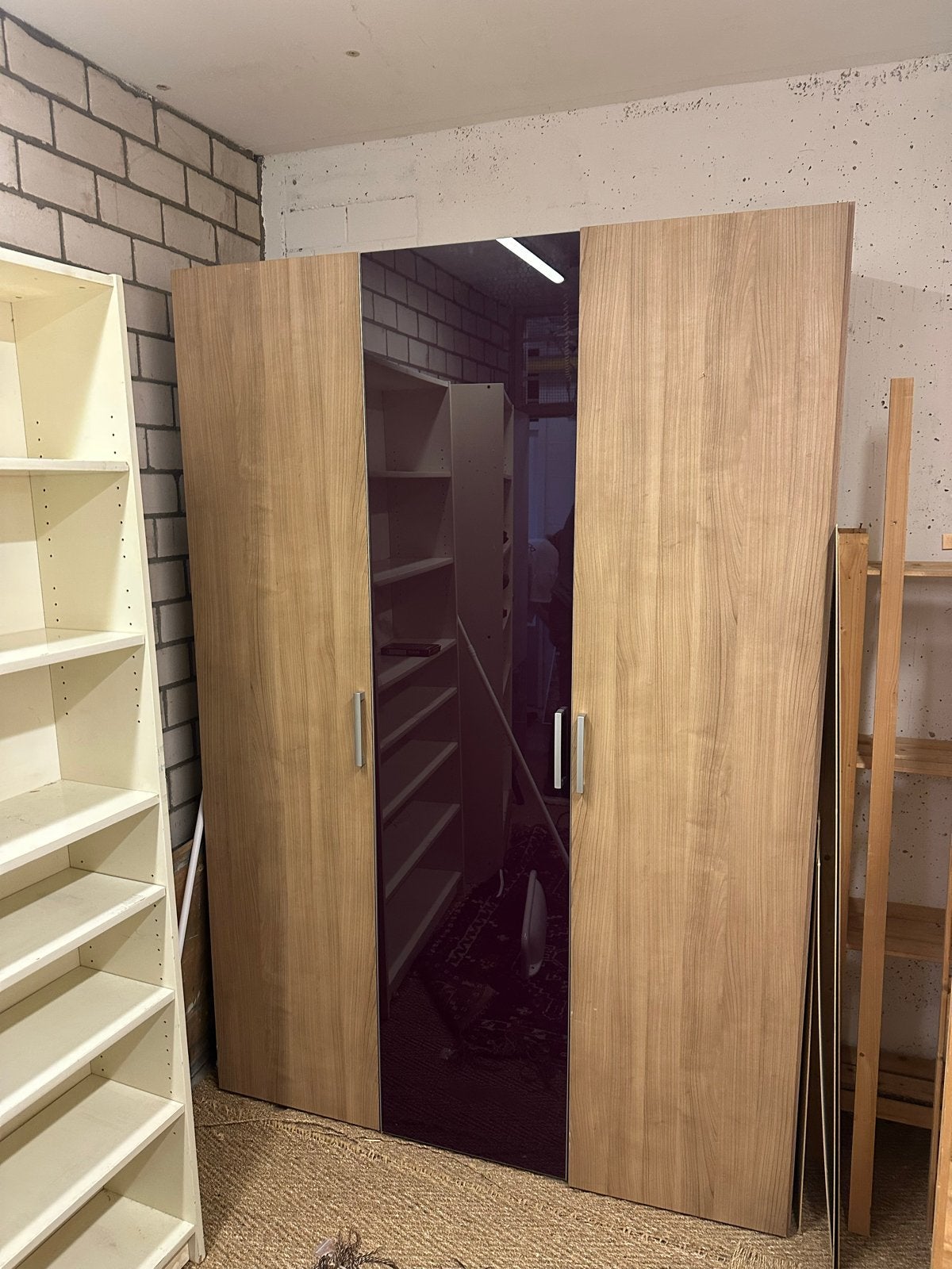 Complete Linnenkast 150x217cm met Legplanken en Hangroede, Ophalen, Gebruikt, 200 cm of meer, 150 tot 200 cm
