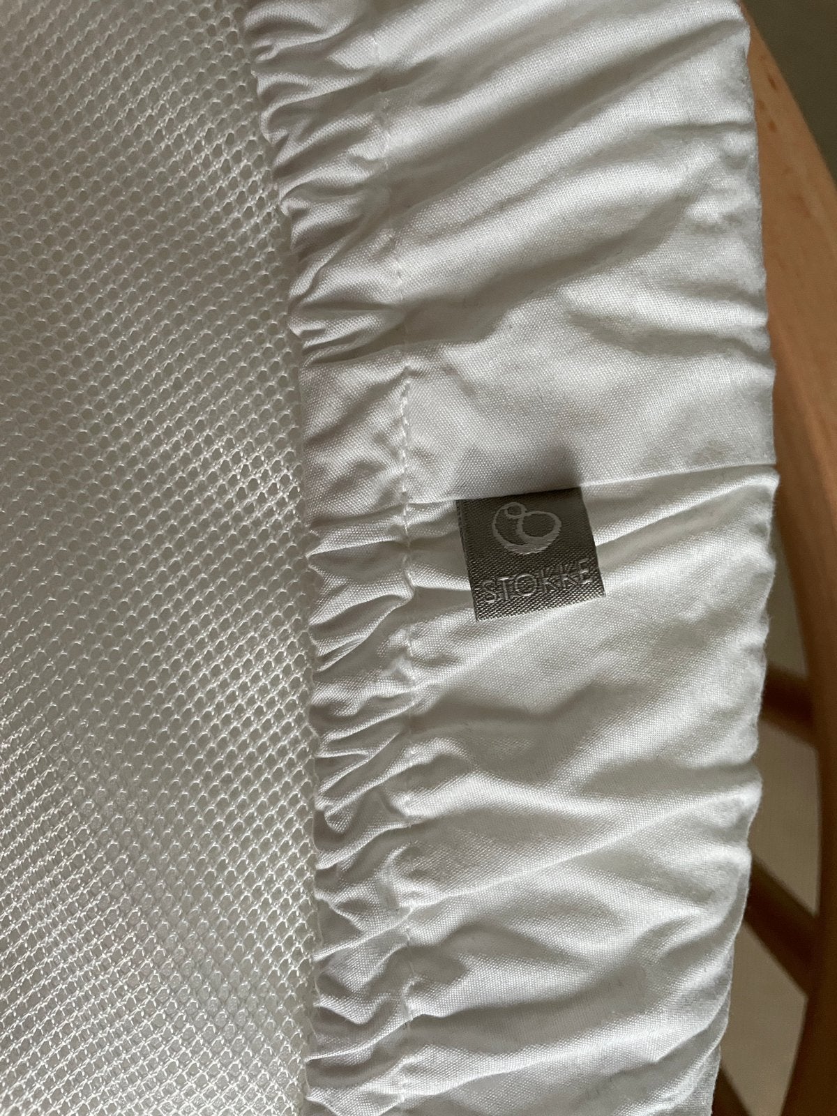 Stokke Sleepi V3 hoeslaken wit, Ophalen of Verzenden, Zo goed als nieuw, Overige merken, Wit