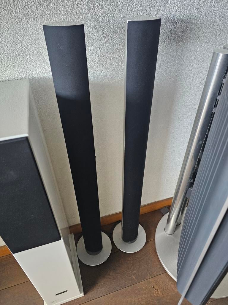B&O BeoLab 6000 Zwart - Elegant en Krachtig Geluid, Gebruikt, 60 tot 120 watt, Front, Rear of Stereo speakers, Ophalen