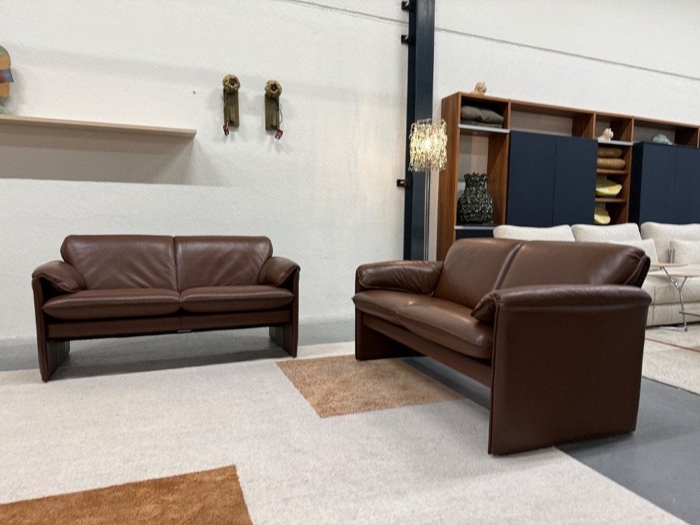 2 Leolux Bora Bora Bank 2 Zits Bruin leer Design 147, Info@leolux.nl, Tweepersoons, Ophalen of Verzenden, Rechte bank