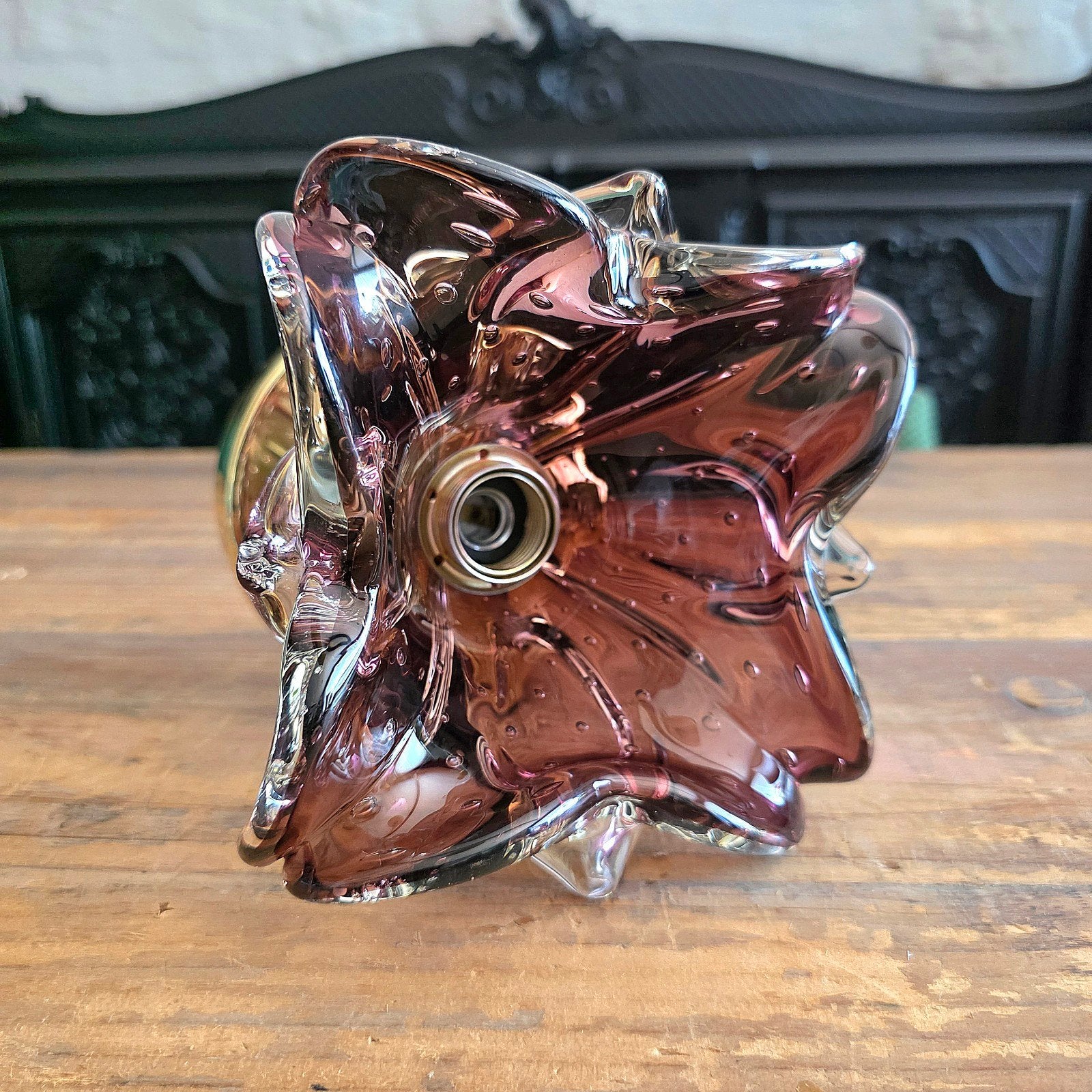 Vintage Murano glazen wandlamp., Ophalen of Verzenden