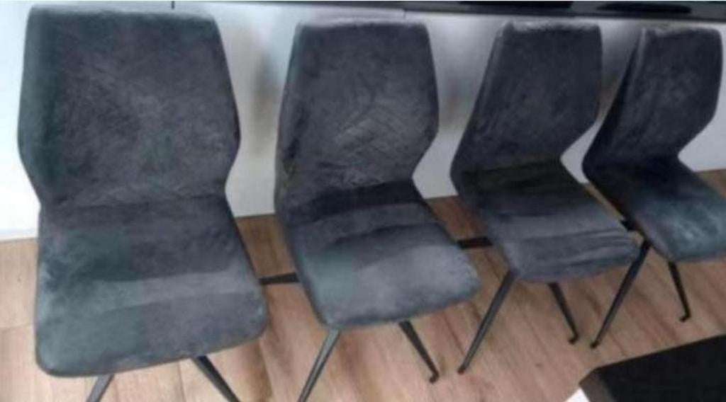 4 eetkamerstoelen te koop stoelen antraciet donkergrijs

Set, Ophalen of Verzenden, Grijs