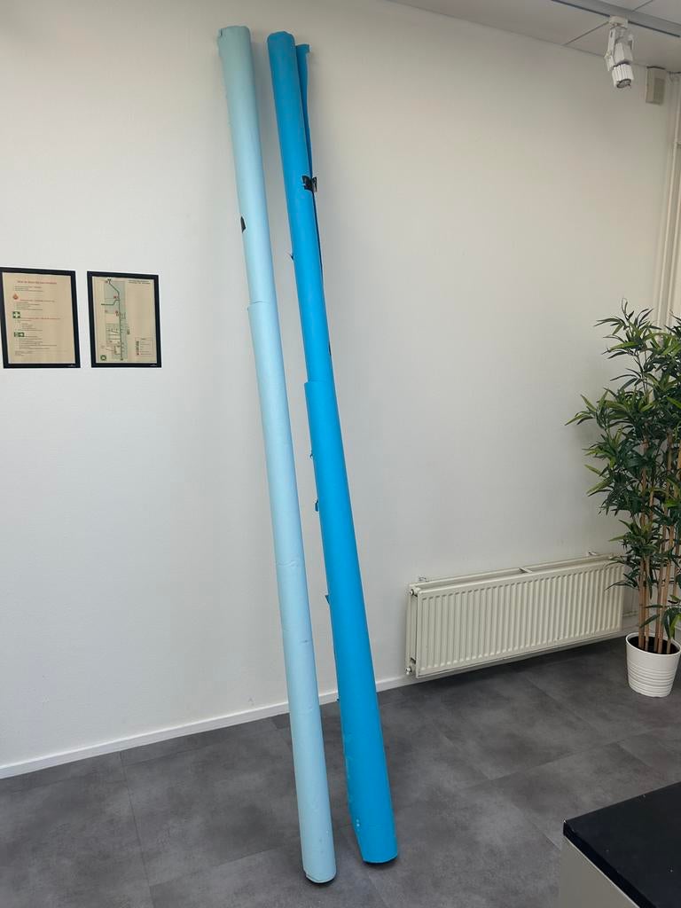 Savage rol Blue Mist en Studio Blue 2,72 m, Ophalen, Gebruikt, Achtergrond
