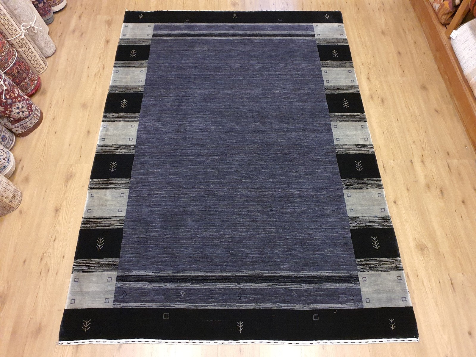 Handgeknoopt oosterse tapijt modern 240x170, Info@SlatsAntiek.nl, Perzisch, 150 tot 200 cm, Vof Slats Antiek