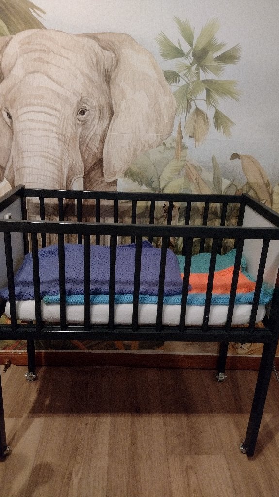 Baby Ladikant Bed met Matras in goede staat, Ophalen, Zo goed als nieuw, Minder dan 140 cm, Matras