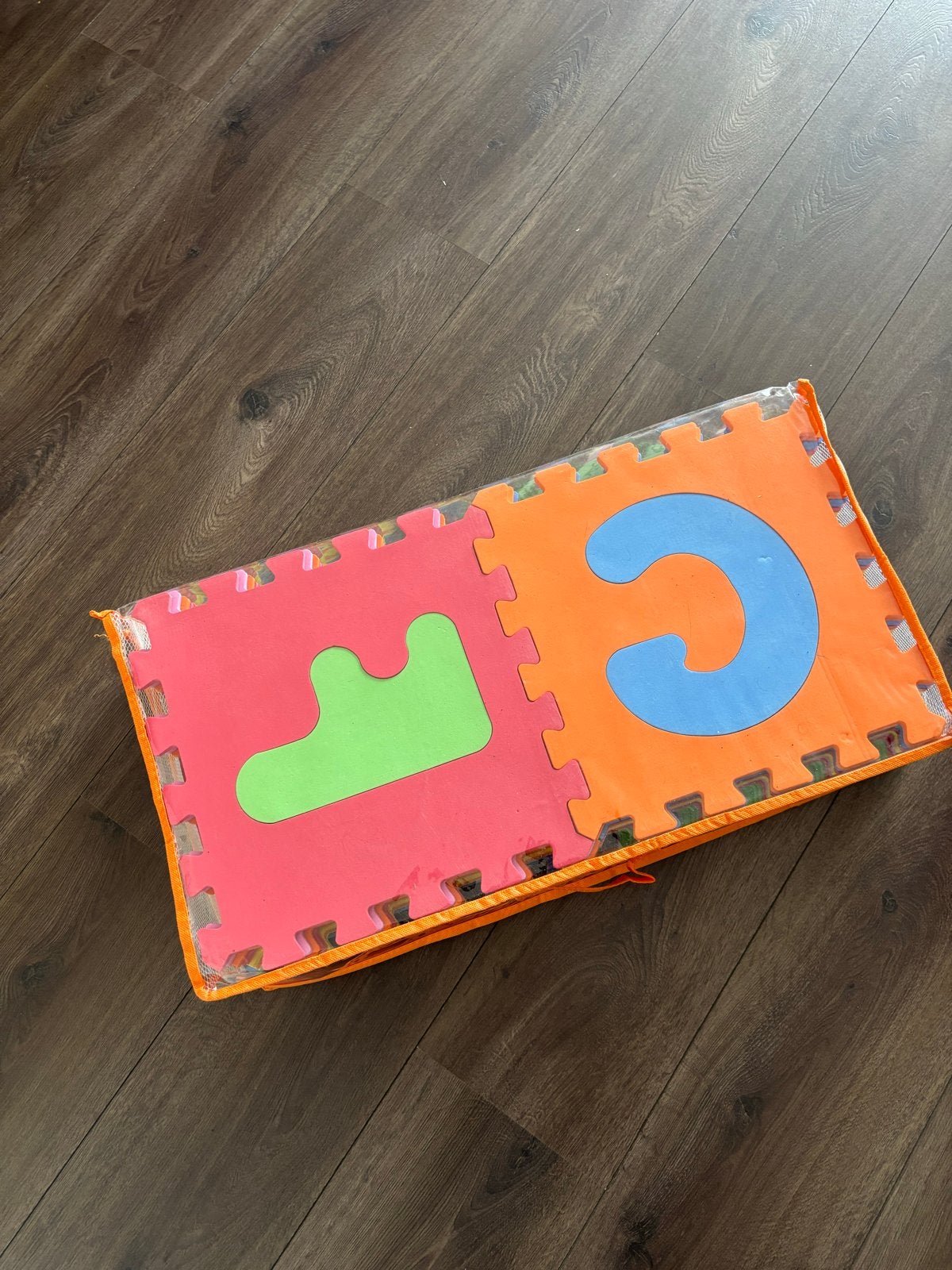 Vloerpuzzel met cijfers en letters, Ophalen, Gebruikt, Jongen of Meisje
