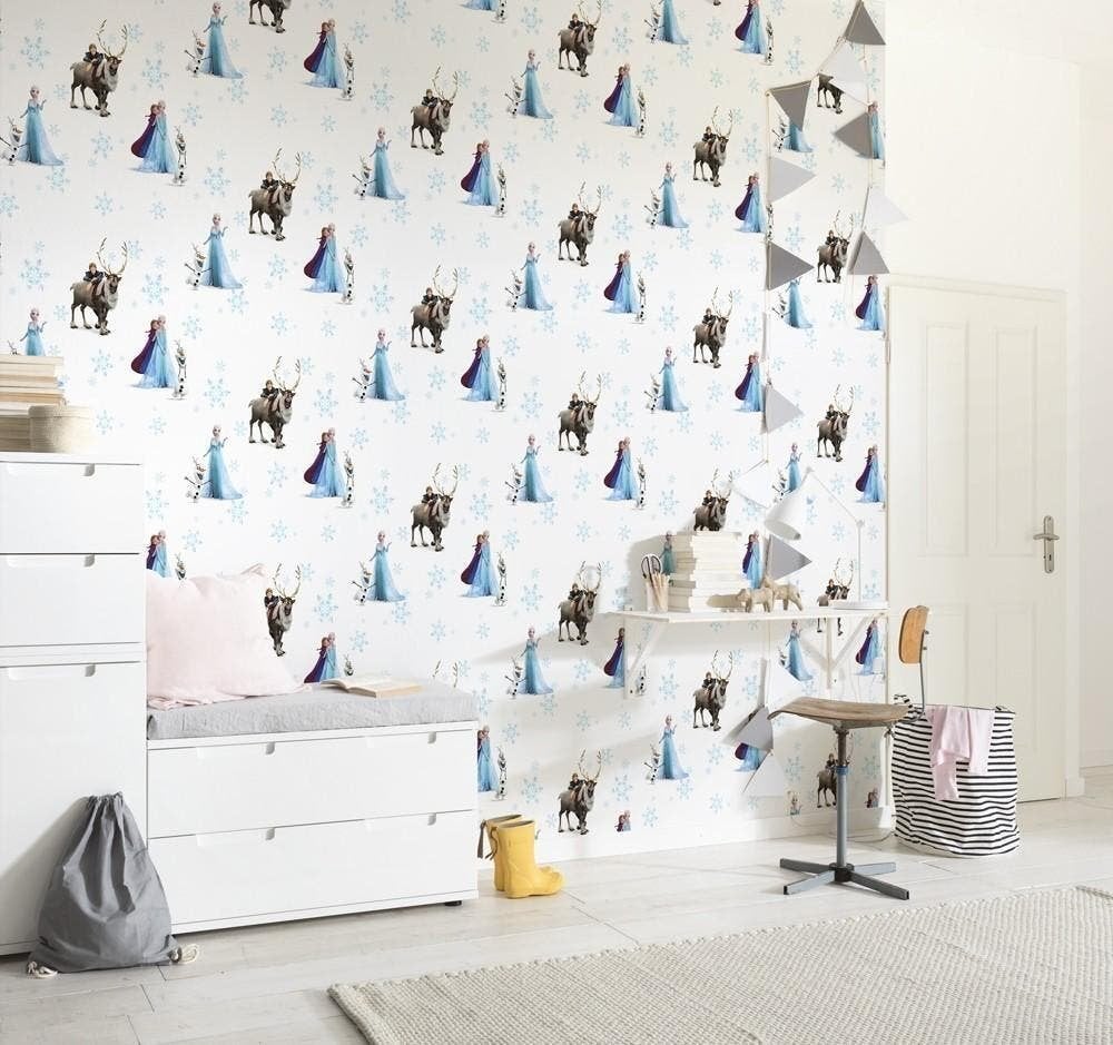 Disney Frozen Vlies Behangrol - 1005x53 cm - Circles, Verzenden, Nvt, Komar, Nvt