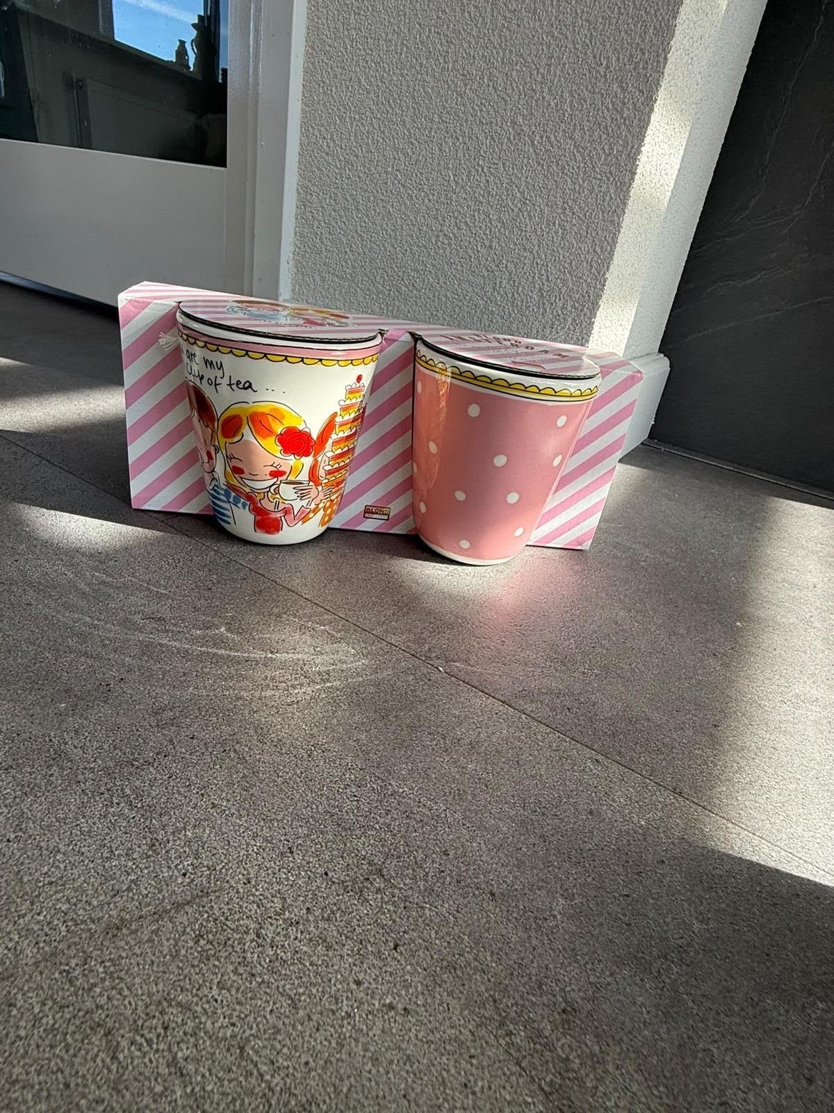 Blond Amsterdam thee Cup of Tea, Overige typen, Nieuw, Steen/keramiek, Meerkleurig