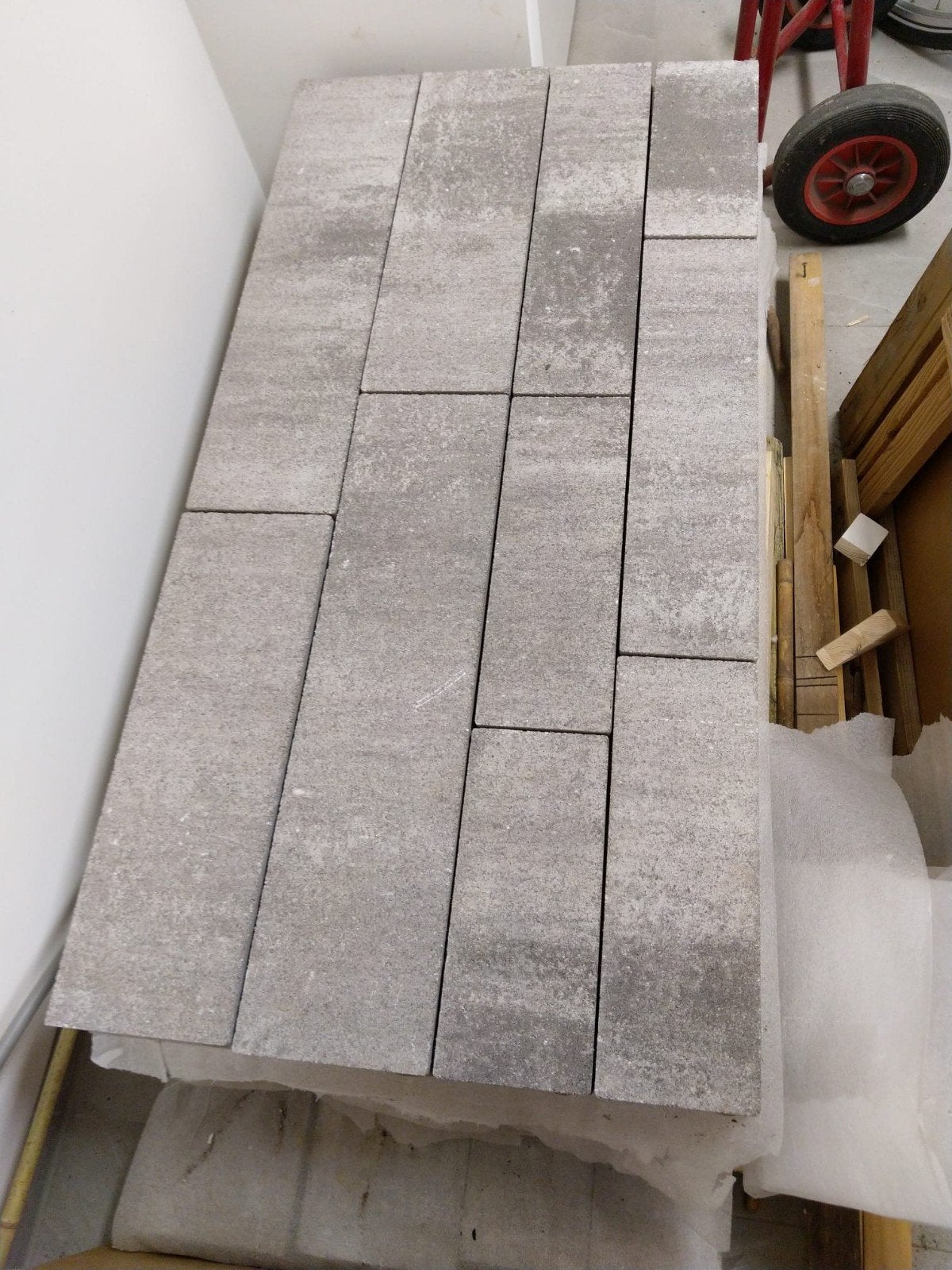 Betonklinkers 2,5M2 Nieuw GeoStretto Elba lineair stroken, Tuin en Terras, Tegels en Klinkers, Ophalen, Nieuw, Beton, Klinkers