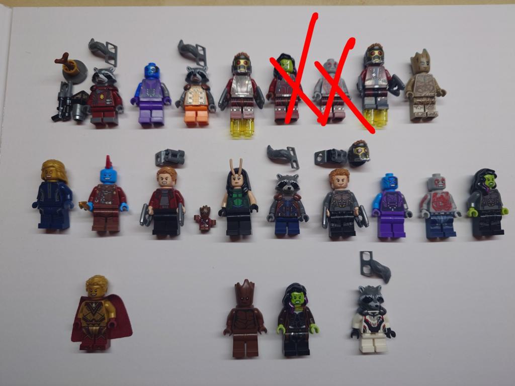 Lego Marvel Guardians of the Galaxy minifigs, Ophalen of Verzenden, Zo goed als nieuw