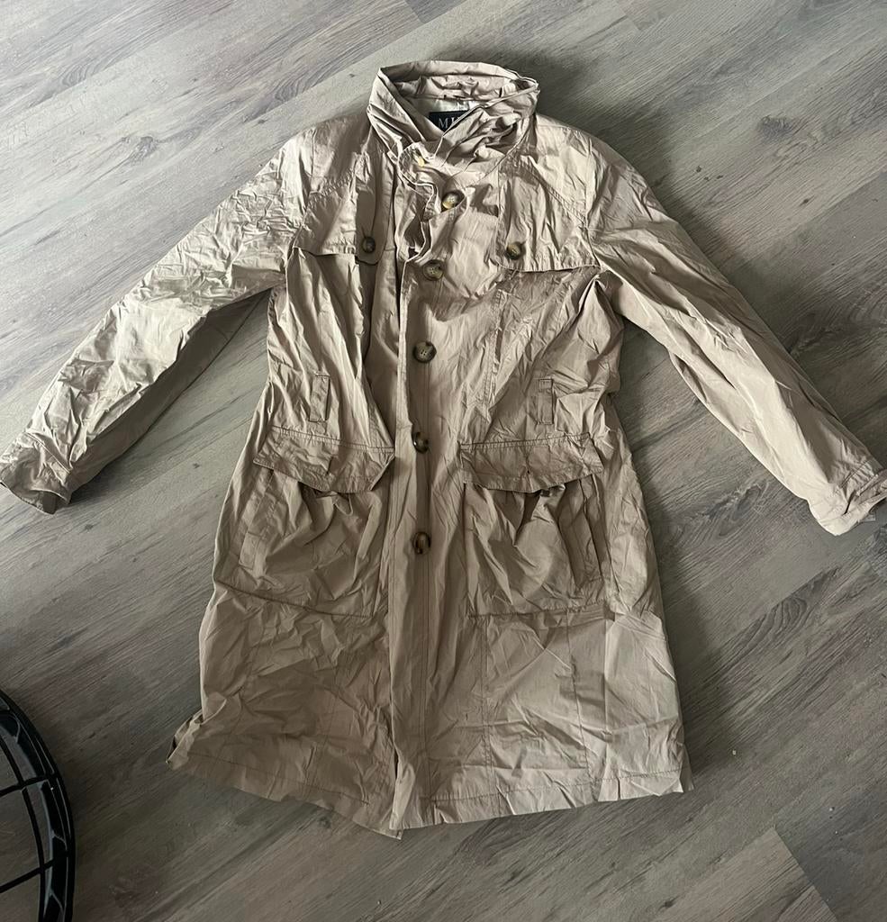 Milo dunne trenchcoat achtig zonder ceintuur mt 44 igs, Kleding | Dames, Ophalen of Verzenden, Zo goed als nieuw, Maat 42/44 (L)