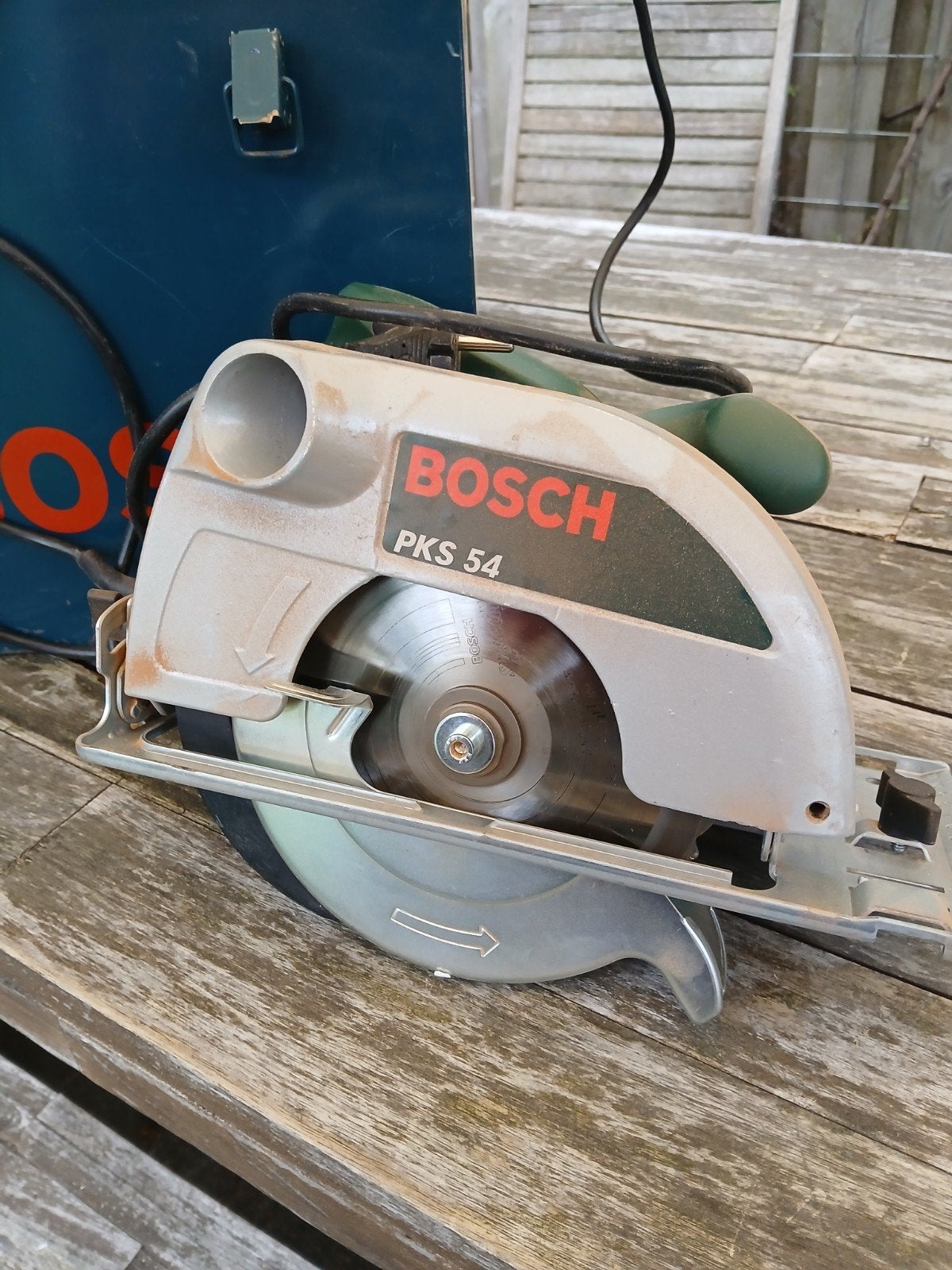 Bosch cirkelzaag PKS 54, Ophalen, Cirkelzaag, Zo goed als nieuw, 30 tot 70 mm
