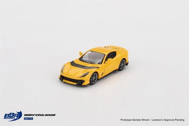 BBR 1/64 Ferrari 812 competizione yellow BBR020, Verzenden, Nieuw, Auto