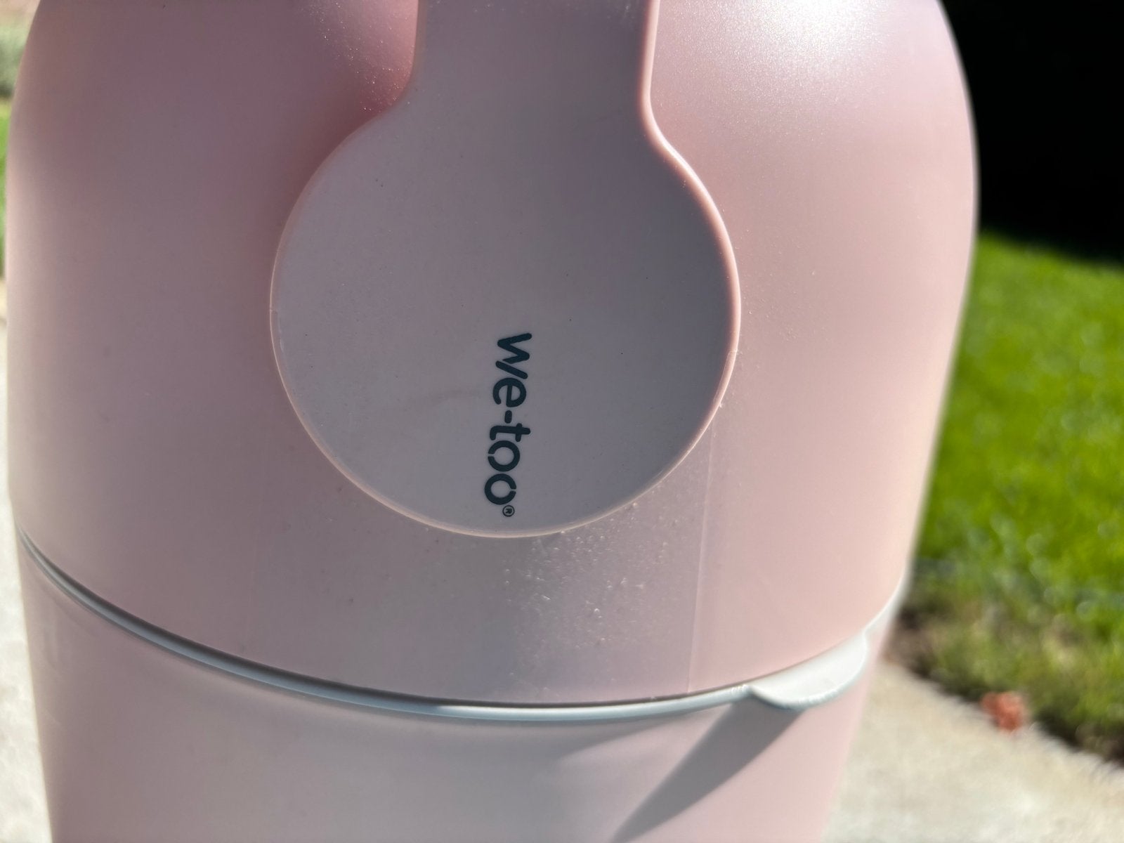 We-Too luieremmer roze, Ophalen, Gebruikt