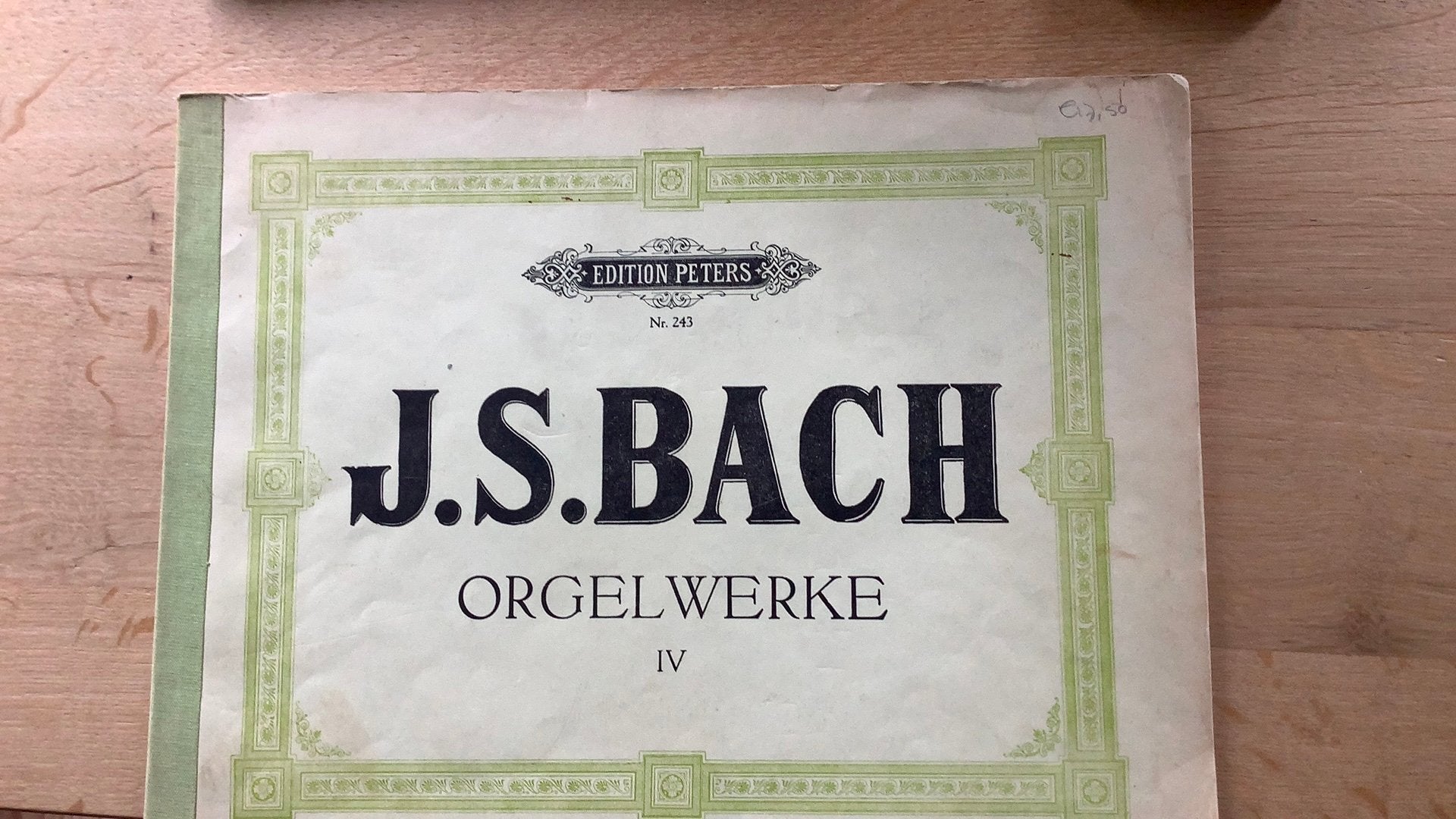 JS Bach Orgelwerke deel IV, Muziek en Instrumenten, Bladmuziek, Orgel, Gebruikt, Klassiek, Ophalen of Verzenden