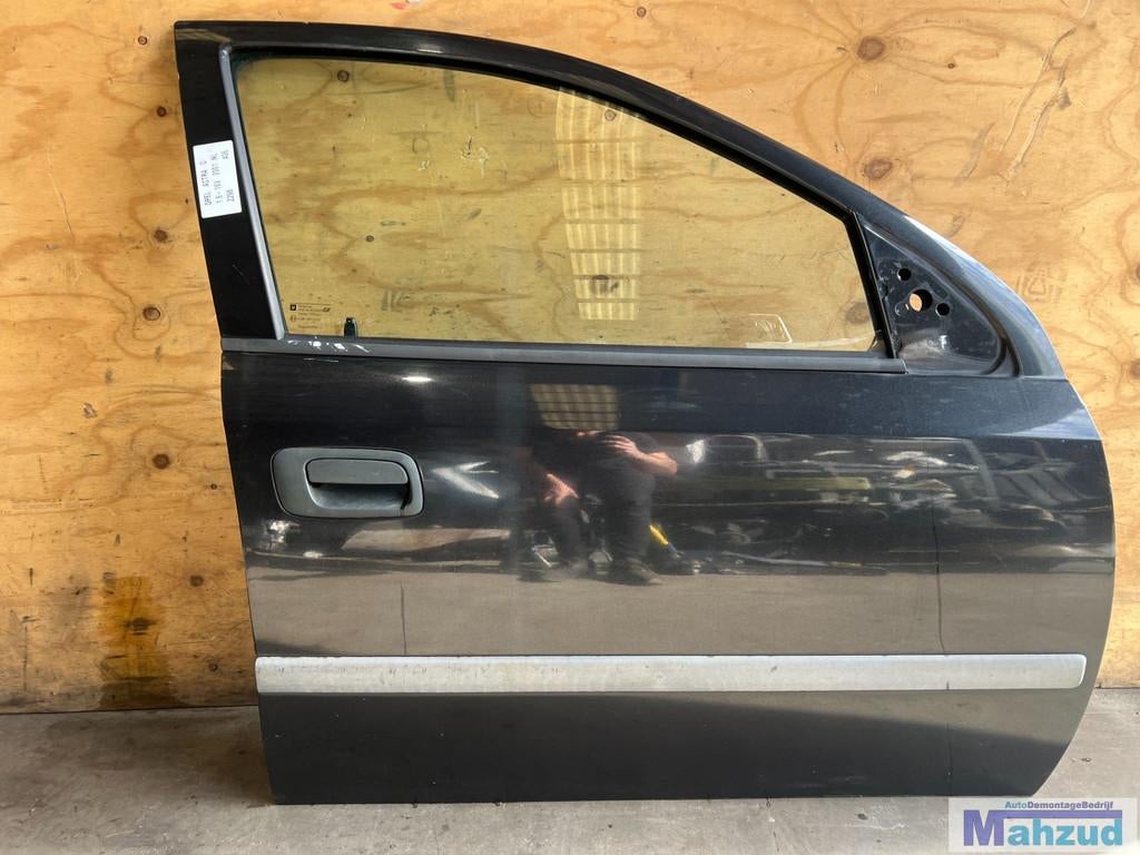 OPEL ASTRA G Zwart Z298 rechts voor portier deur 1998-2004, Auto-onderdelen, Gebruikt, Deur, Opel Automobile GmbH, Ophalen of Verzenden