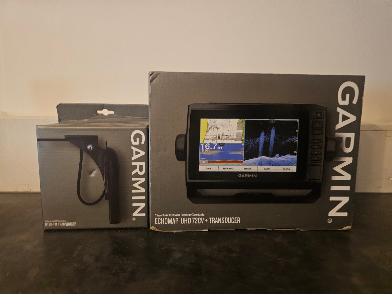Garmin uhd 72cv incl tranducer (nieuw), Watersport en Boten, Ophalen of Verzenden, Nieuw