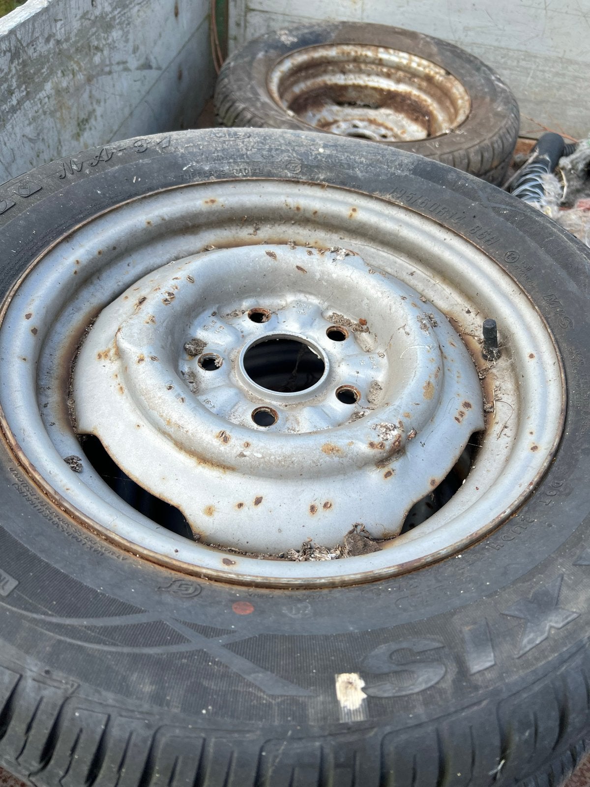 5 Banden met velg 195/60R14 - Weinig gebruikt, Ophalen, Gebruikt