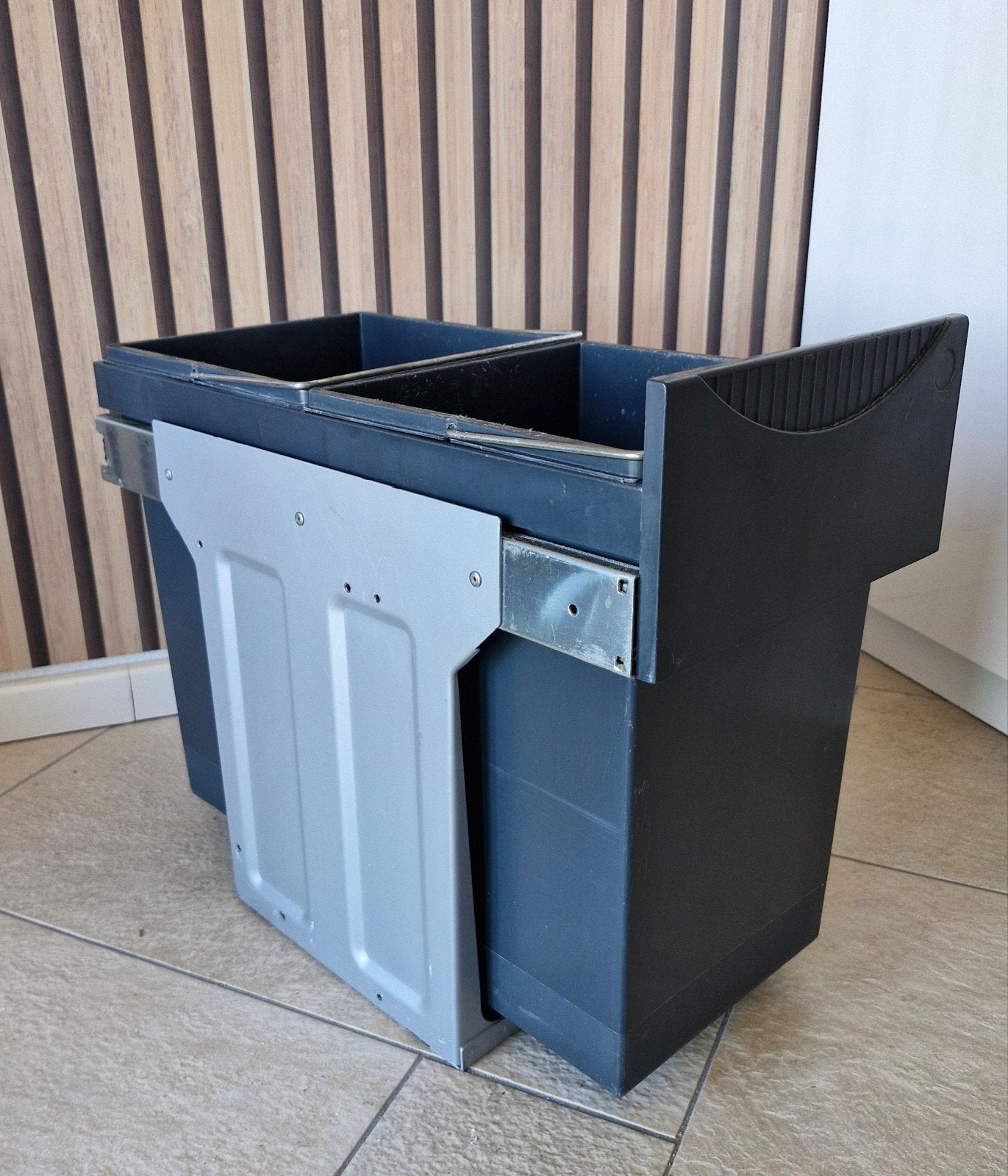 duo inbouw afvalemmers, Huis en Inrichting, Woonaccessoires | Prullenbakken, Ophalen of Verzenden, Gebruikt, Overige materialen