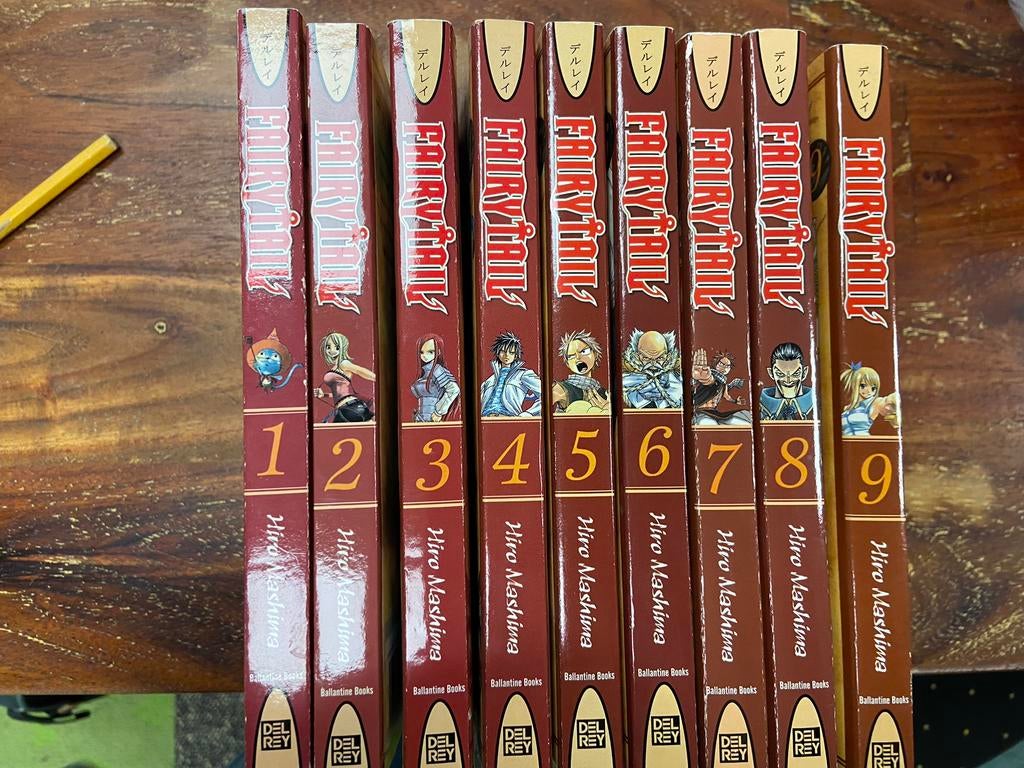 Fairy Tail Deel 1-9, Boeken, Strips | Comics, Gelezen, Meerdere comics, Japan (Manga), Ophalen of Verzenden
