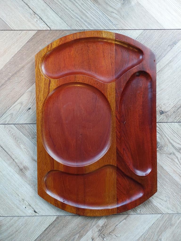 Serveerbord/schaal van hout, vintage, Ophalen, Huis en Inrichting