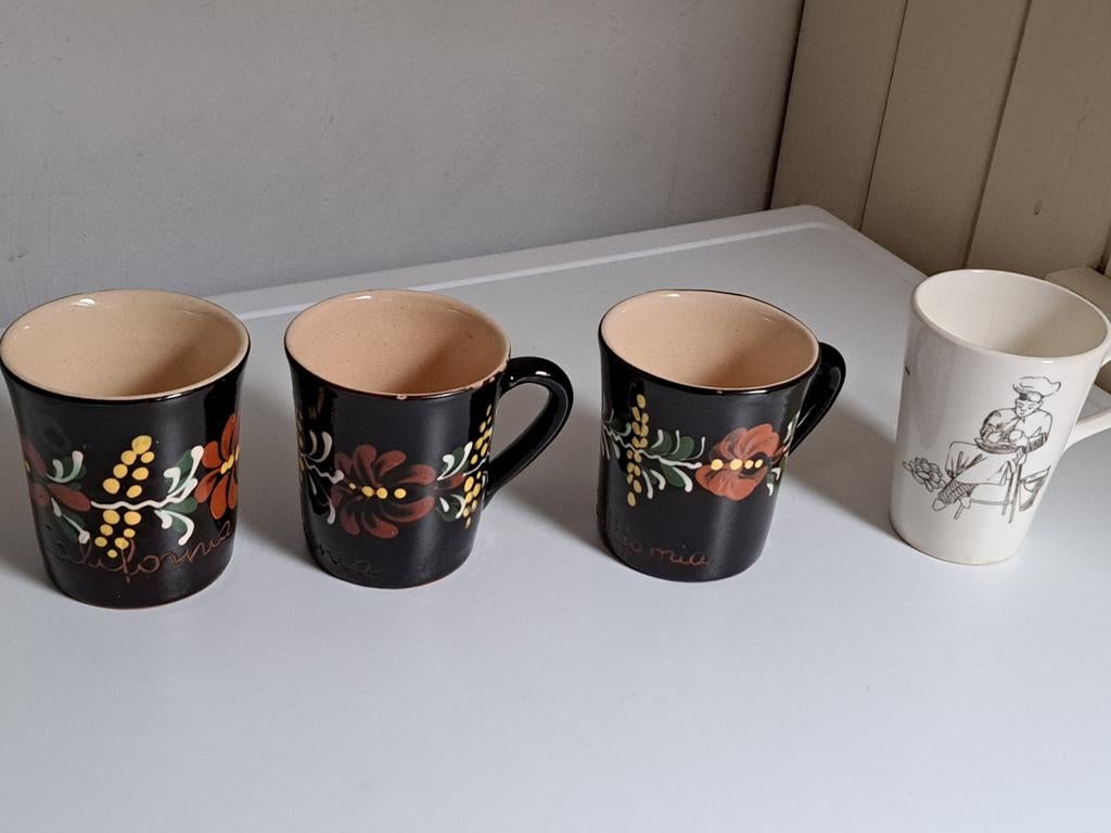 4x California soep bekers, Verzamelen, Ophalen of Verzenden, Gebruiksvoorwerp
