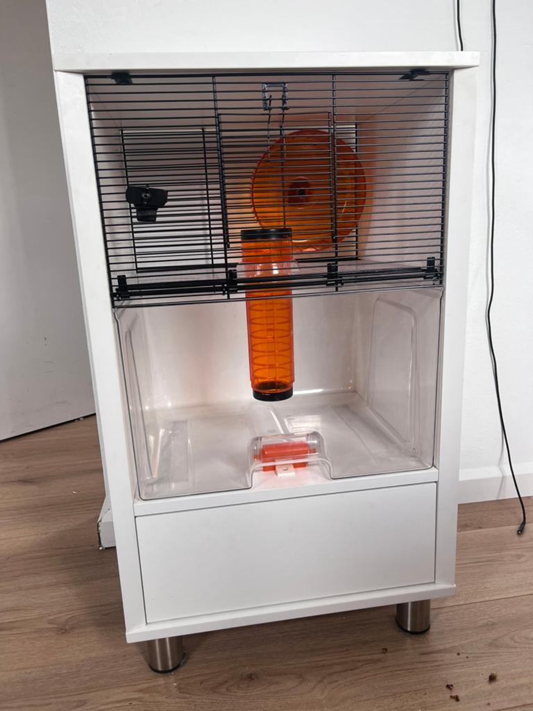 hamster kooi, Kooi, Minder dan 75 cm, Ophalen of Verzenden, Zo goed als nieuw