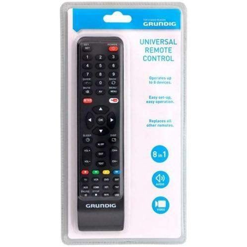 Grundig universele afstandsbediening 8-in-1 smart tv, Ophalen, Nieuw, Universeel, Dvd