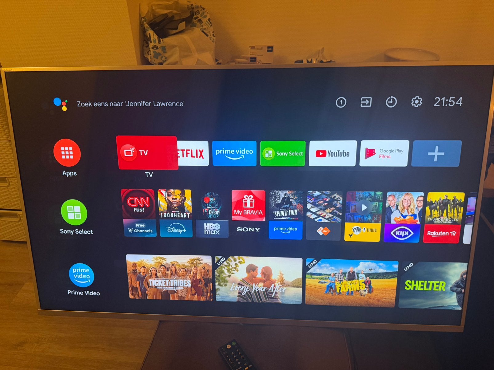 Sony bravia smart led android 100hz 49 inch 4k, Ophalen, LED, Zo goed als nieuw, 100 Hz