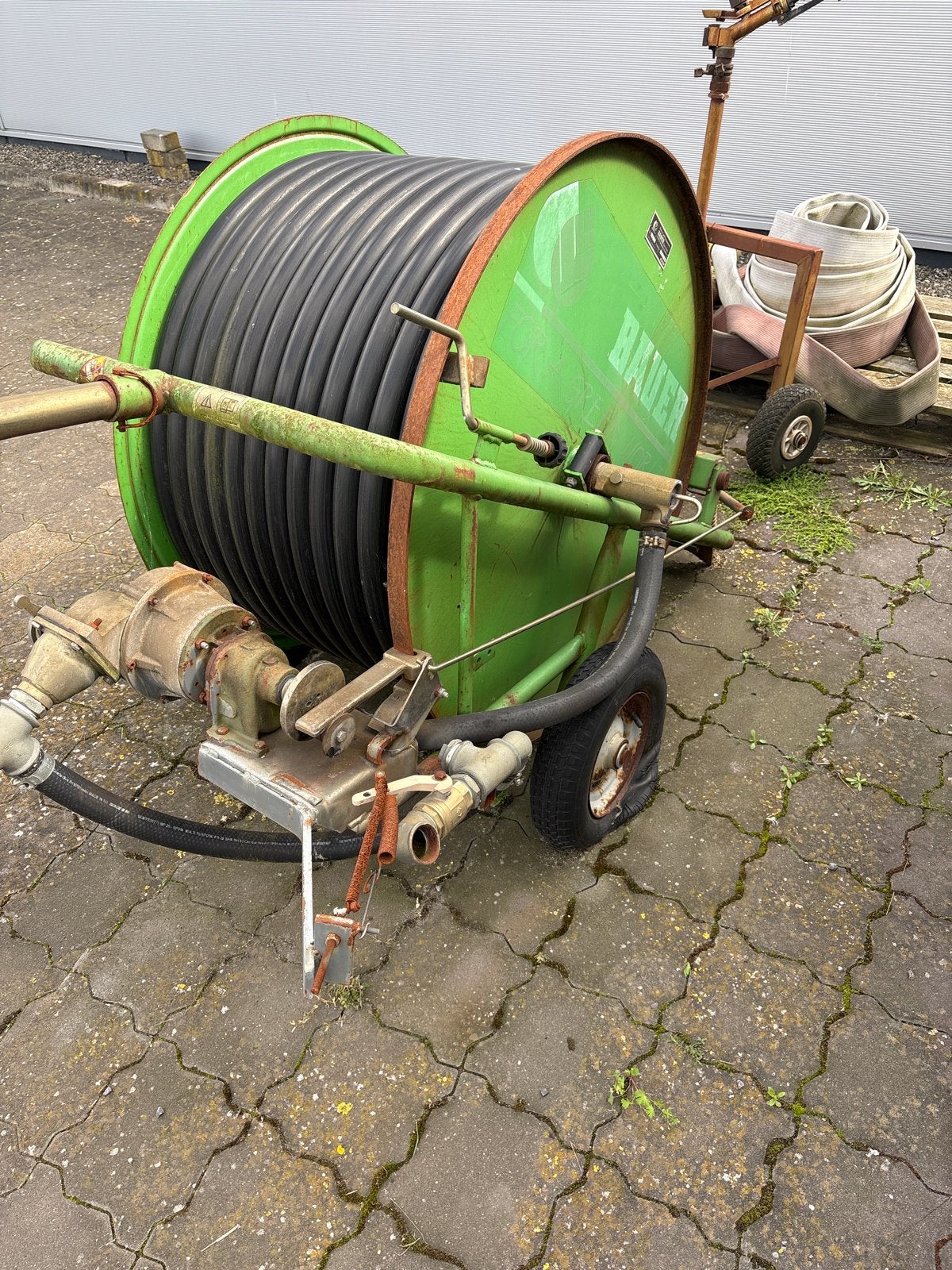 Bauer Sportrain Beregeningshaspel met Slang, Zakelijke goederen, Agrarisch | Werktuigen, Ophalen, Akkerbouw, Beregening en Drainage
