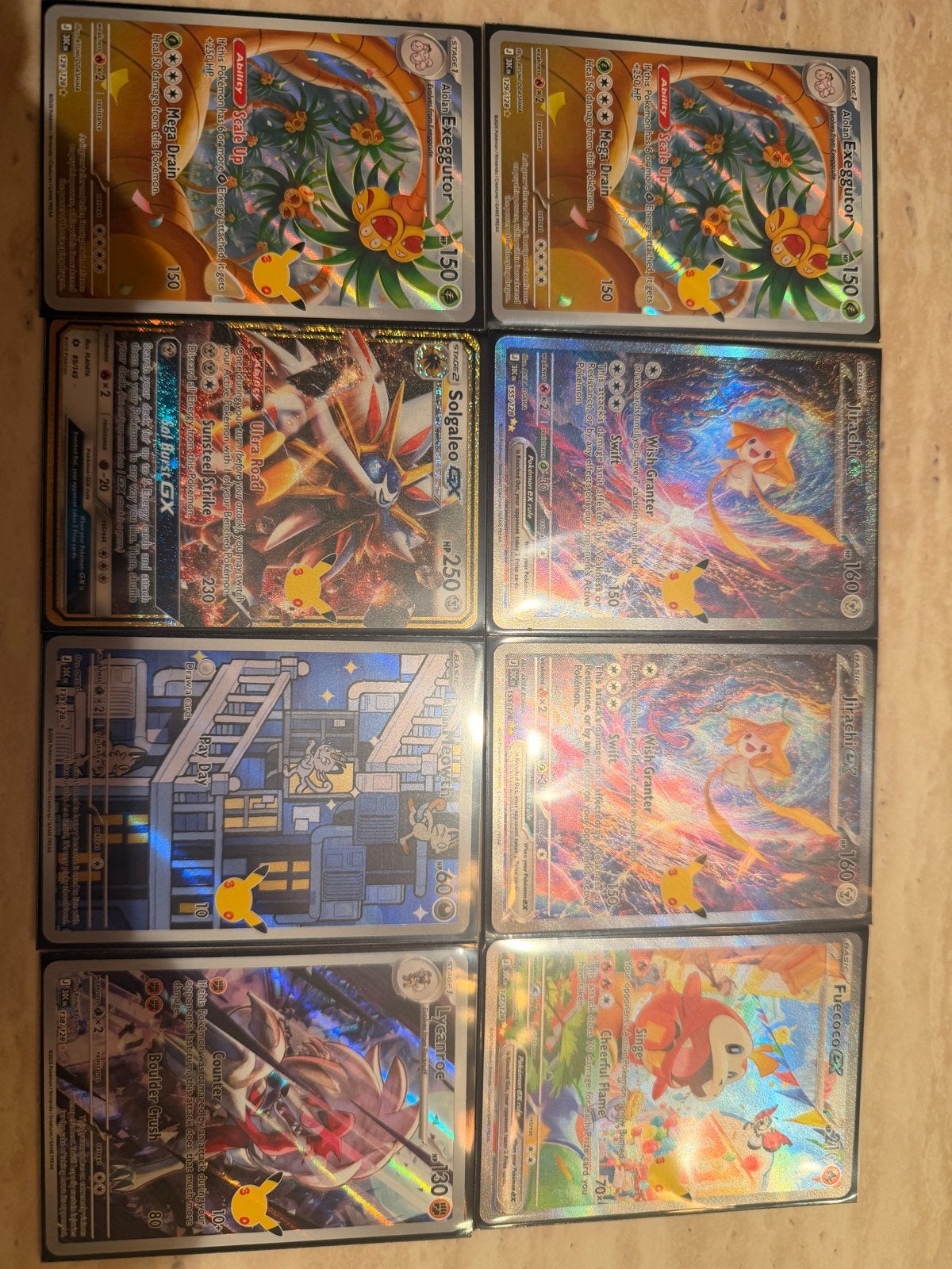 Pokémon Celebrations Kaarten - Solgaleo, Jirachi, Lycanroc, Ophalen of Verzenden, Nieuw, Meerdere kaarten, Foil