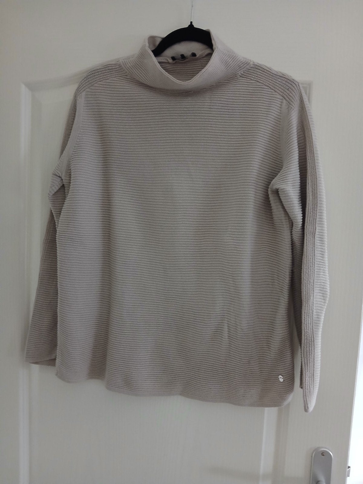 Monari trui met col - Maat 38, Maat 38/40 (M), Monari, Beige, Ophalen of Verzenden