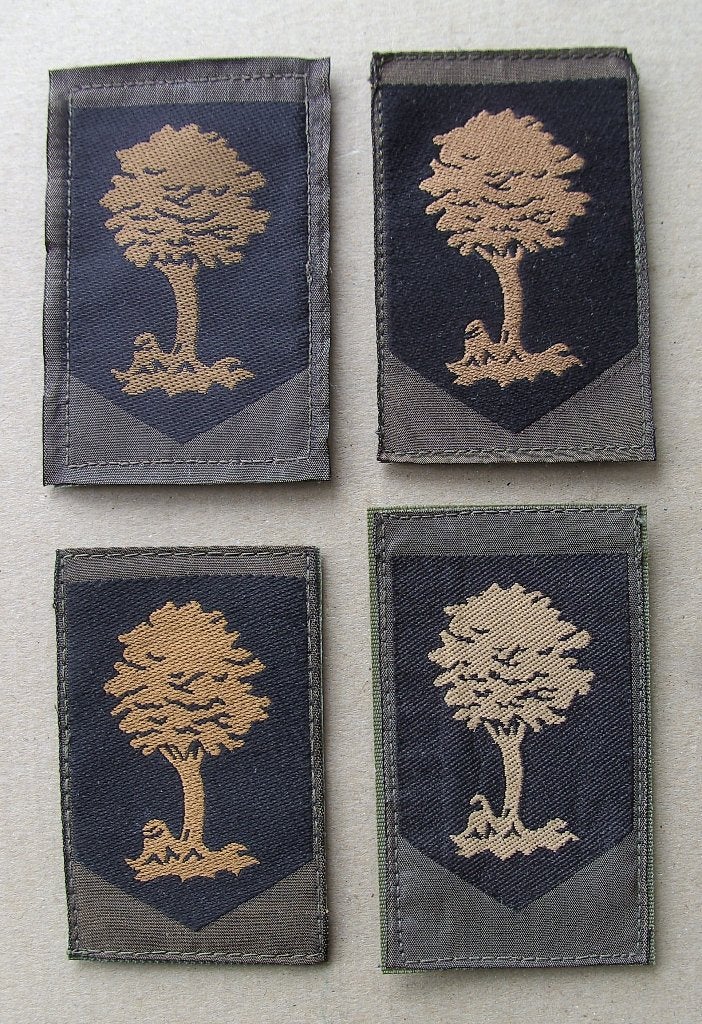 4 verschillende gvt emblemen  -  Commando Opleidingen KL, Ophalen of Verzenden, Landmacht, Nederland, Embleem of Badge