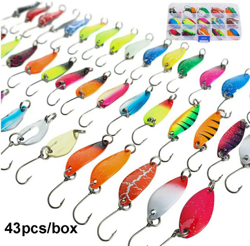 Te koop 43 stuks roofvis lepels blinkers aas set in doosje
e, Ophalen of Verzenden, Nieuw, Overige typen
