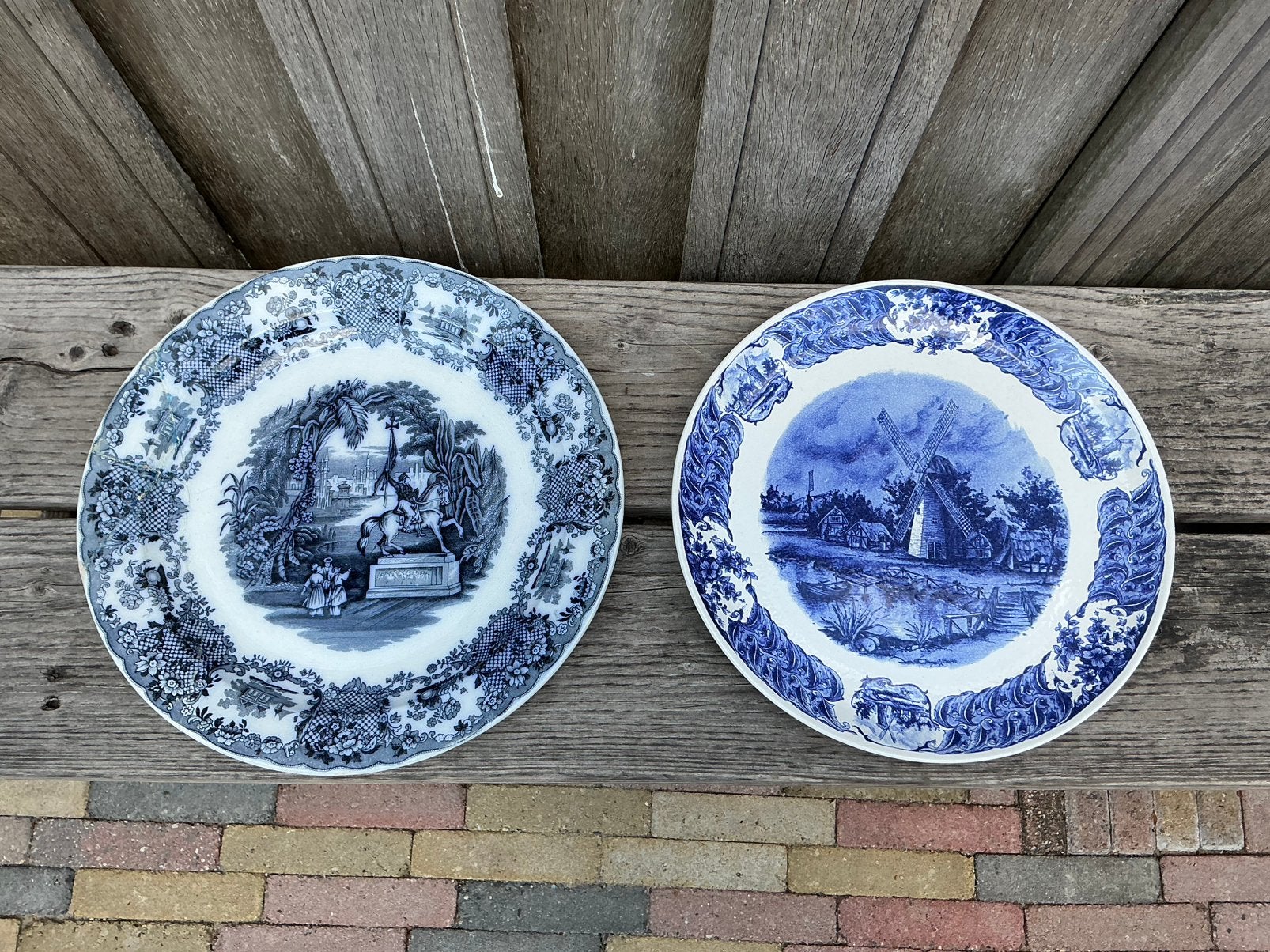 GROTE WANDBORDEN PETRUS REGOUT - DELFTS BLAUW GROOT ANTIEK, Antiek en Kunst, Antiek | Wandborden en Tegels, Ophalen of Verzenden