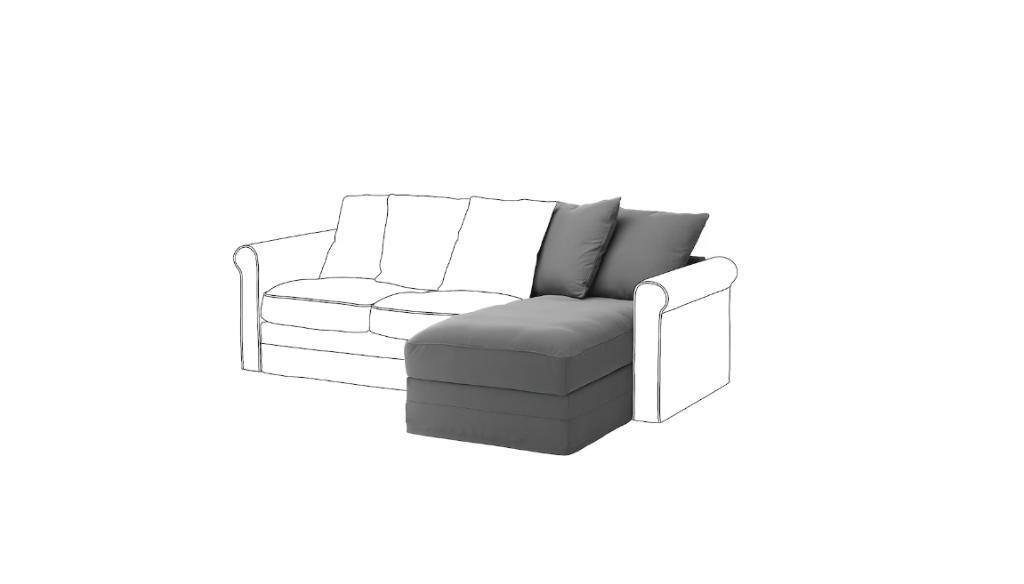 Ikea GRÖNLID hoes voor chaise longue-element., Ophalen, Nieuw, Rechthoekig