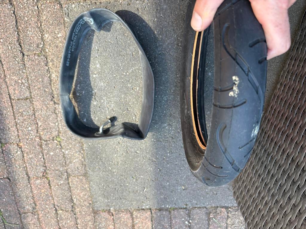 12 inch bandenset: binnen- en buitenband, Ophalen of Verzenden, Gebruikt, Kinderfiets, Band