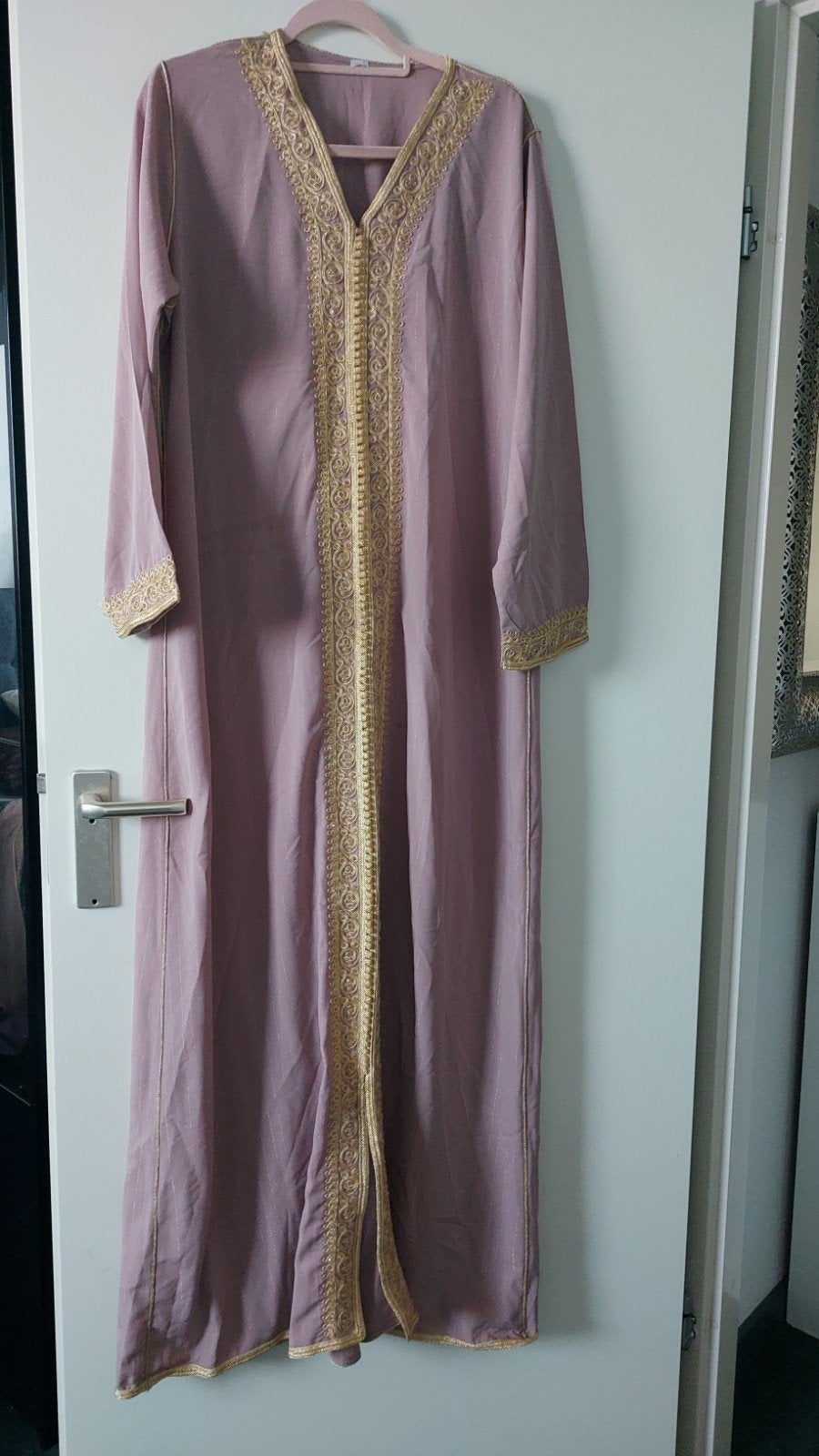 Kaftan, Maat 38/40 (M), Paars, Ophalen of Verzenden, Onder de knie