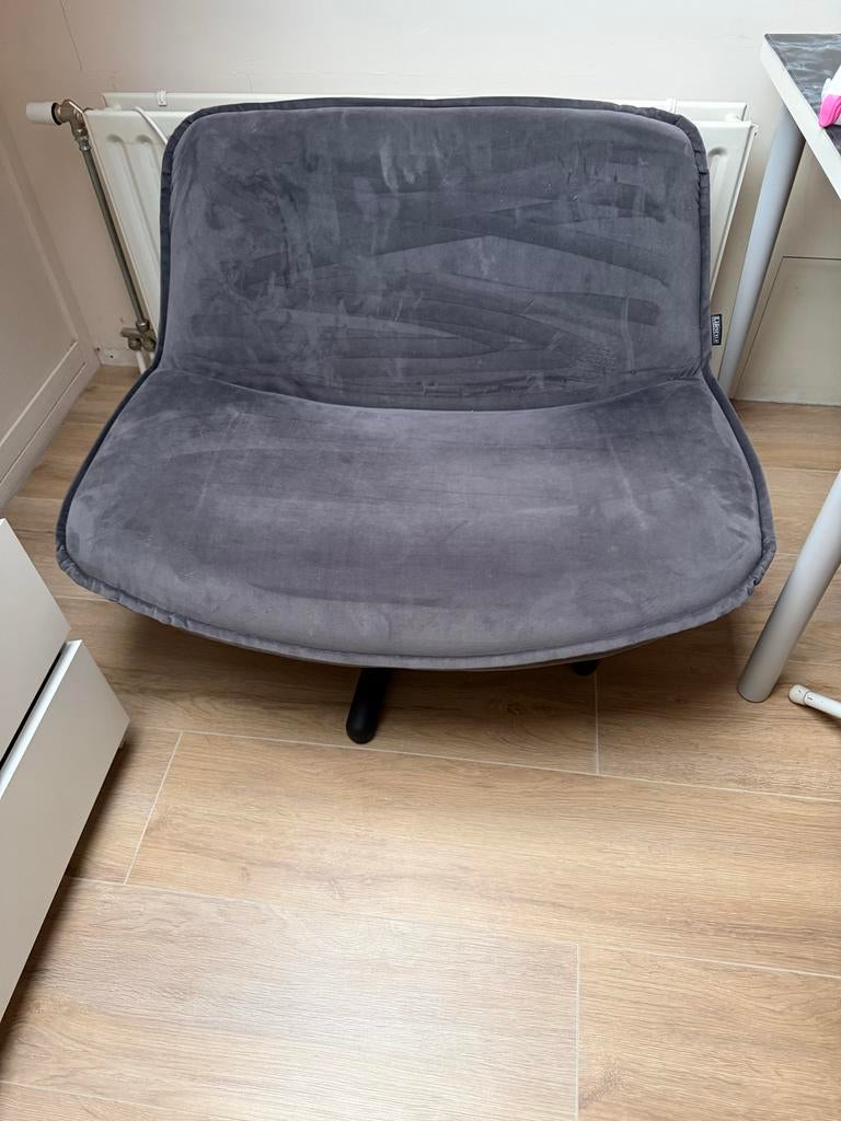 Comfortabele blauwe Lifestyle draaifauteuil, Ophalen, Gebruikt, Blauw, Eén