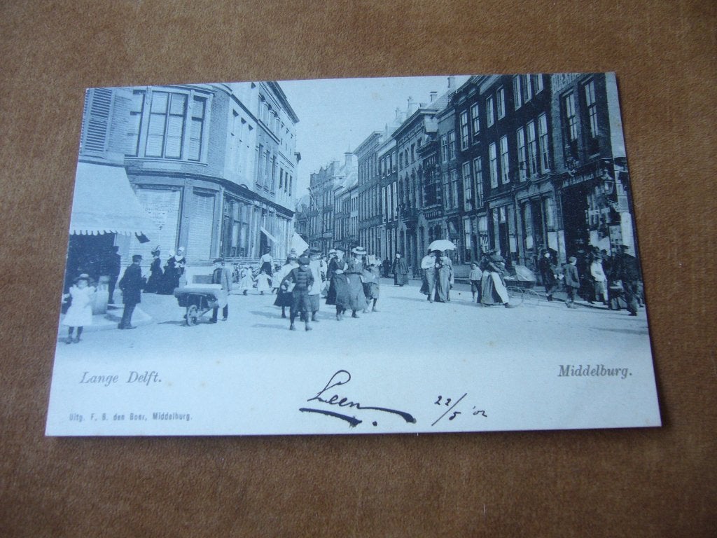 MIDDELBURG  =  LANGE DELFT  BRIEFKAART  1902, Ophalen of Verzenden, Voor 1920, Gelopen, Zeeland