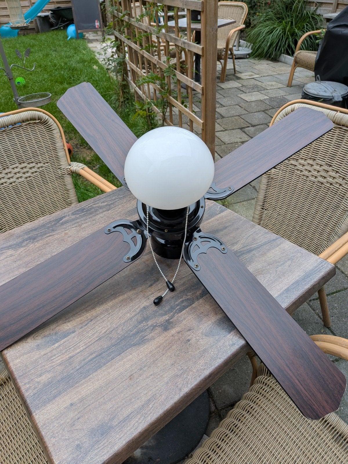 Plafondventilator met verlichting, Ophalen, Gebruikt