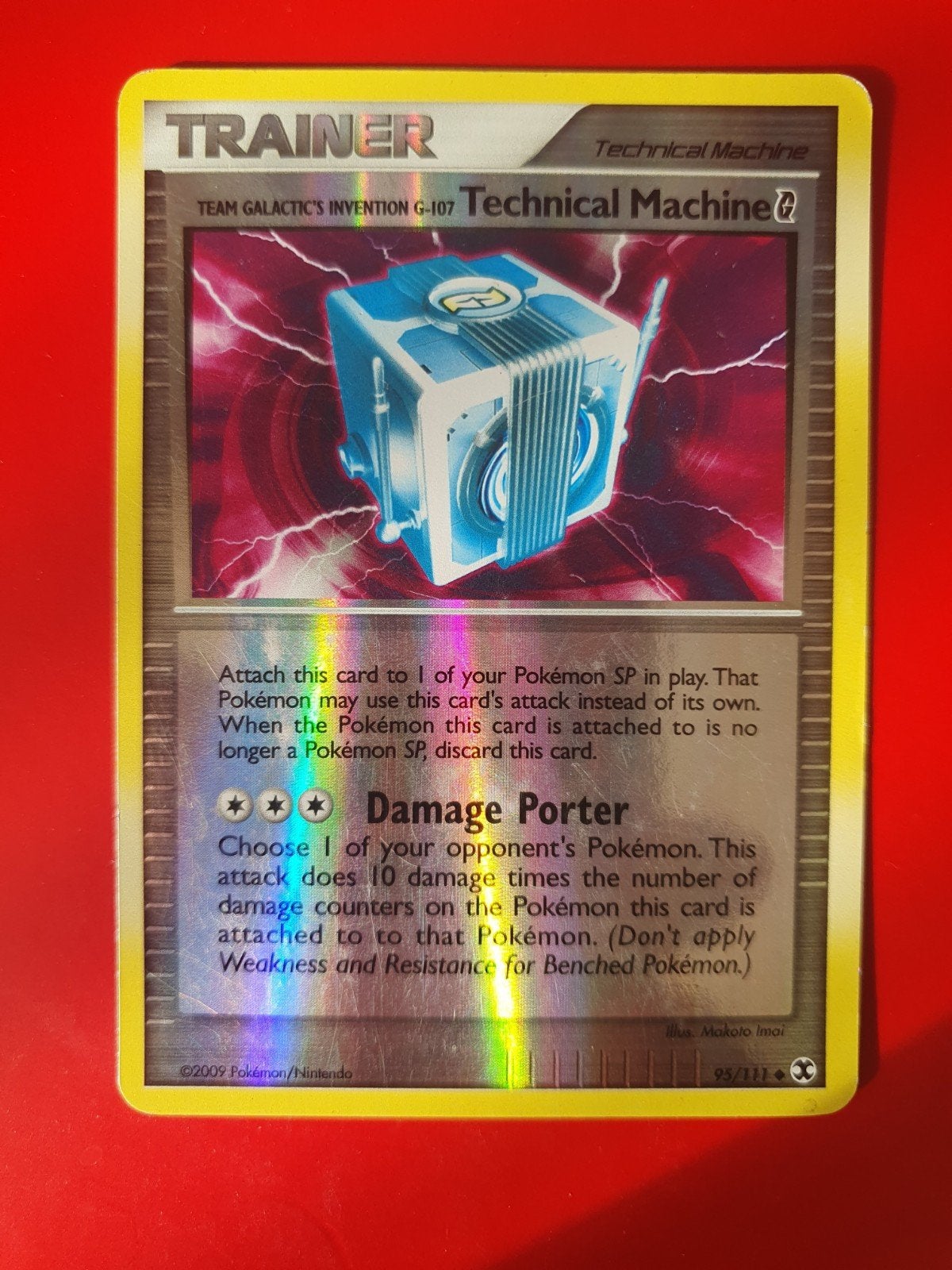 Trainer Technical Machine 95/111 reverse holo pokemon kaart, Ophalen of Verzenden, Gebruikt