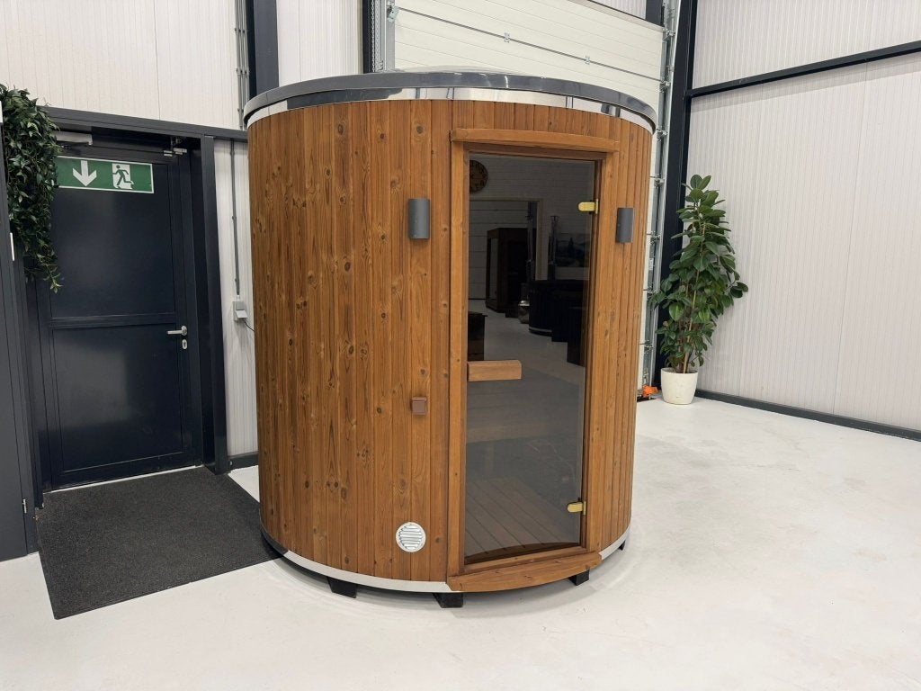 Elektrische Ton Sauna Q-linder 220 x 220 | Sauna Qrest, Ophalen of Verzenden, Nieuw, Complete sauna