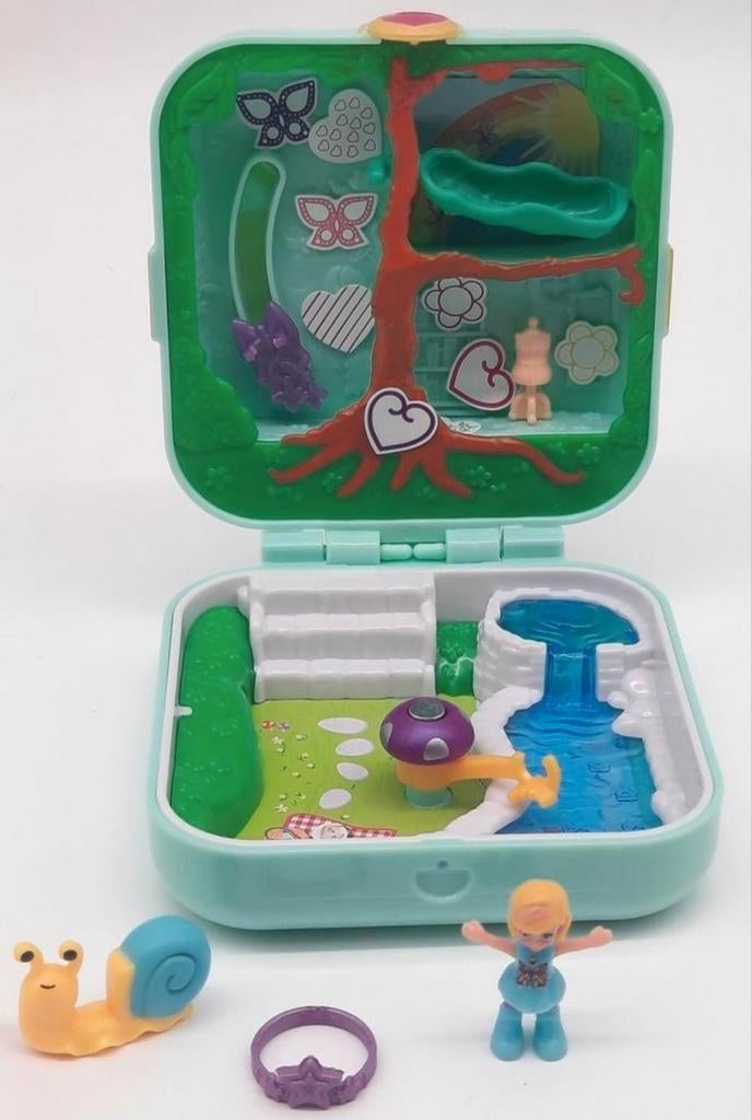Polly Pocket Hidden Hideouts Polly Flutterrific Forest 2018, Ophalen of Verzenden, Gebruikt