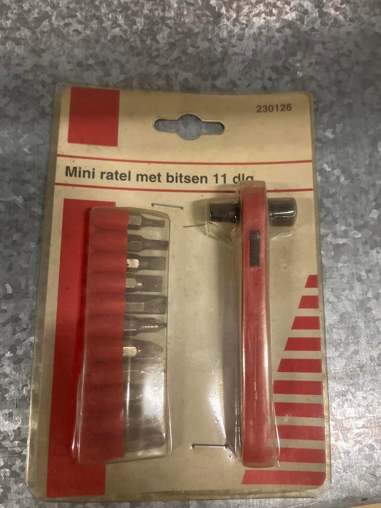 Mini ratel met bitsen 11 delig partijtje 20 stuks, Ophalen of Verzenden, Nieuw