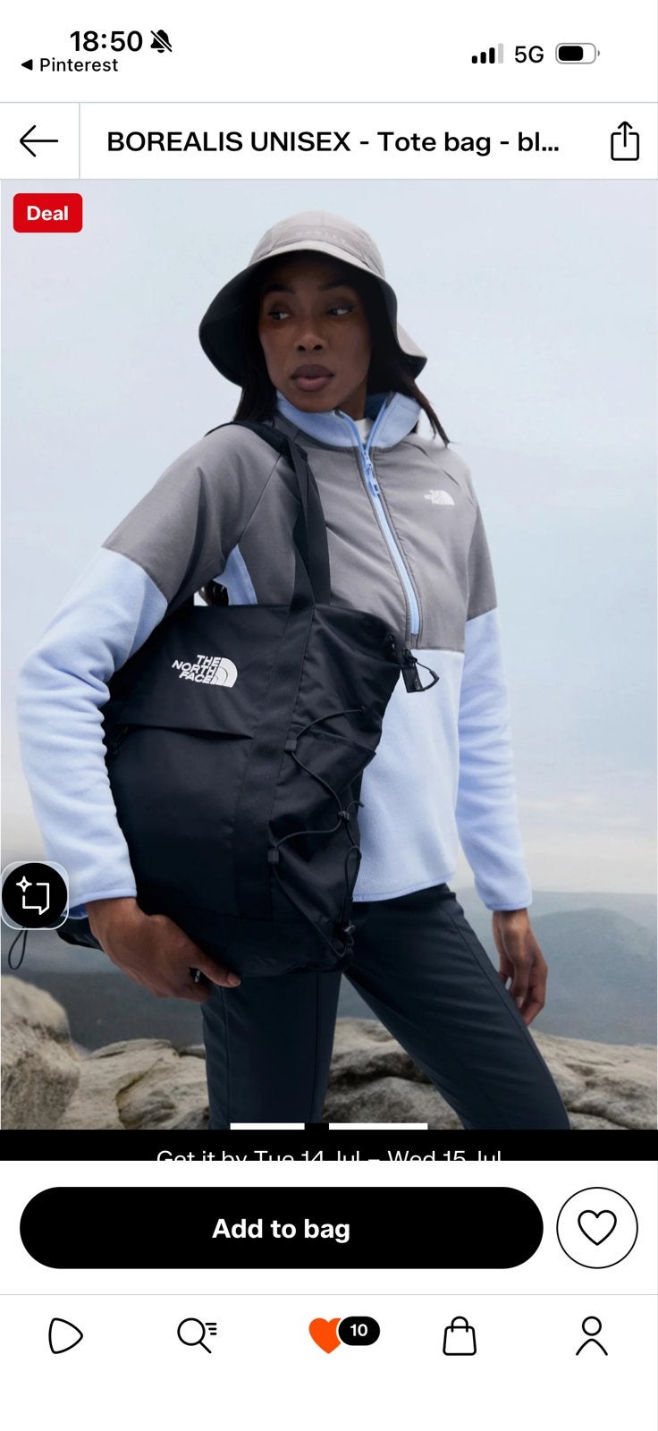 The North Face Borealis Unisex Tote Bag Tas Tasje - Zwart, Ophalen of Verzenden, Zo goed als nieuw, Zwart, Shopper