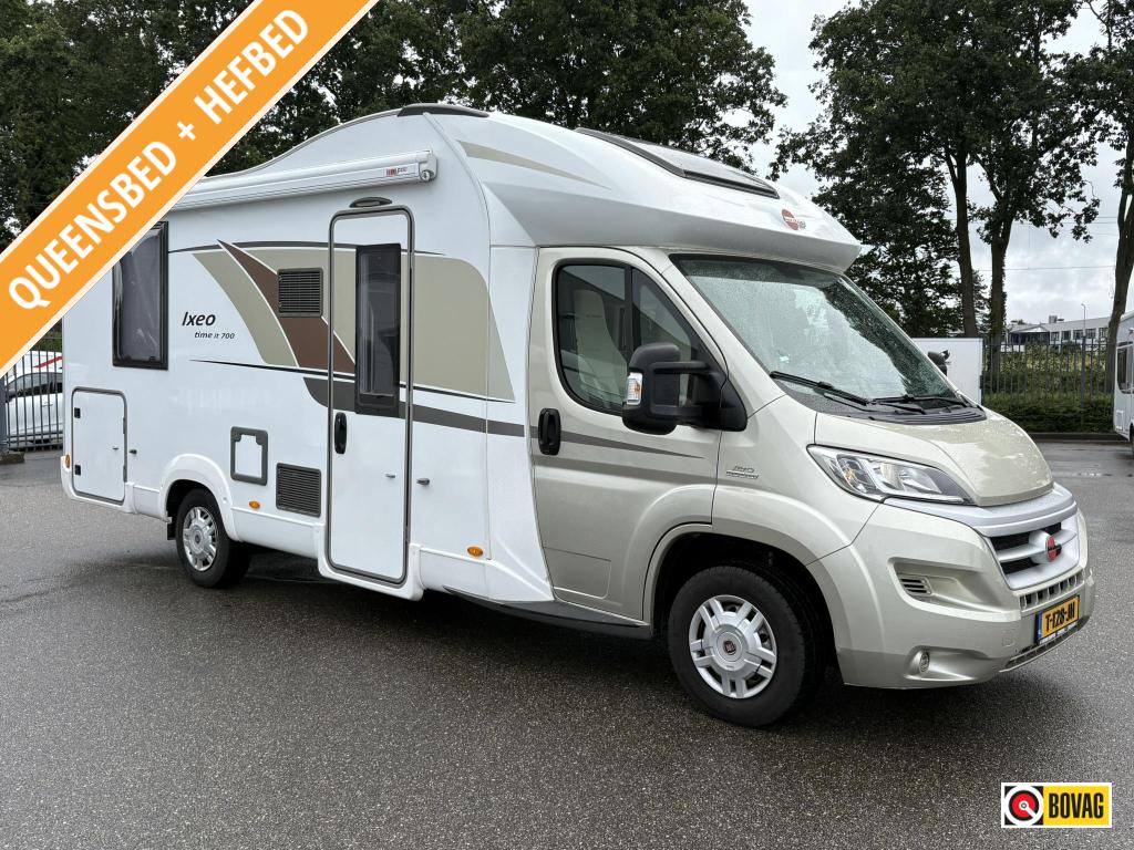 Bürstner IT 700 Queens en hefbed 47159km, Caravans en Kamperen, Campers, tot en met 4, Half-integraal, Bürstner, Fiat, Diesel