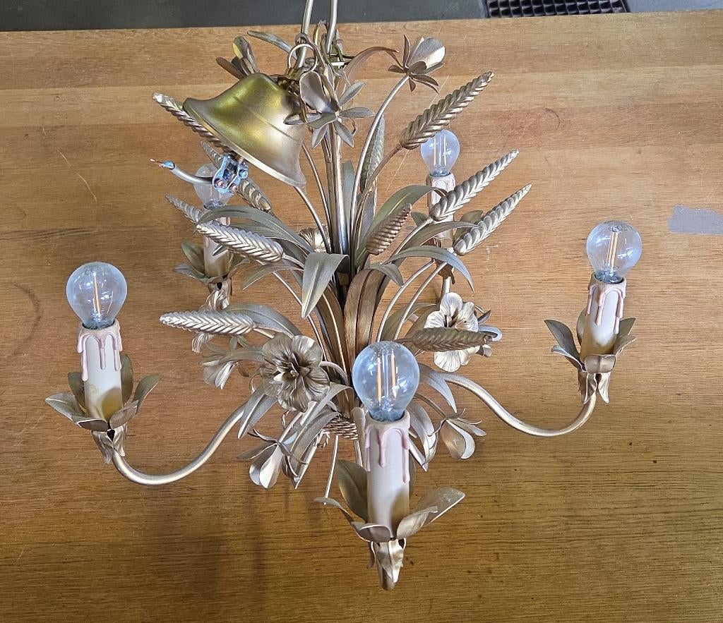 Hollywood Regency hanglamp Hans Kögl, Ophalen, X, Metaal, Minder dan 50 cm