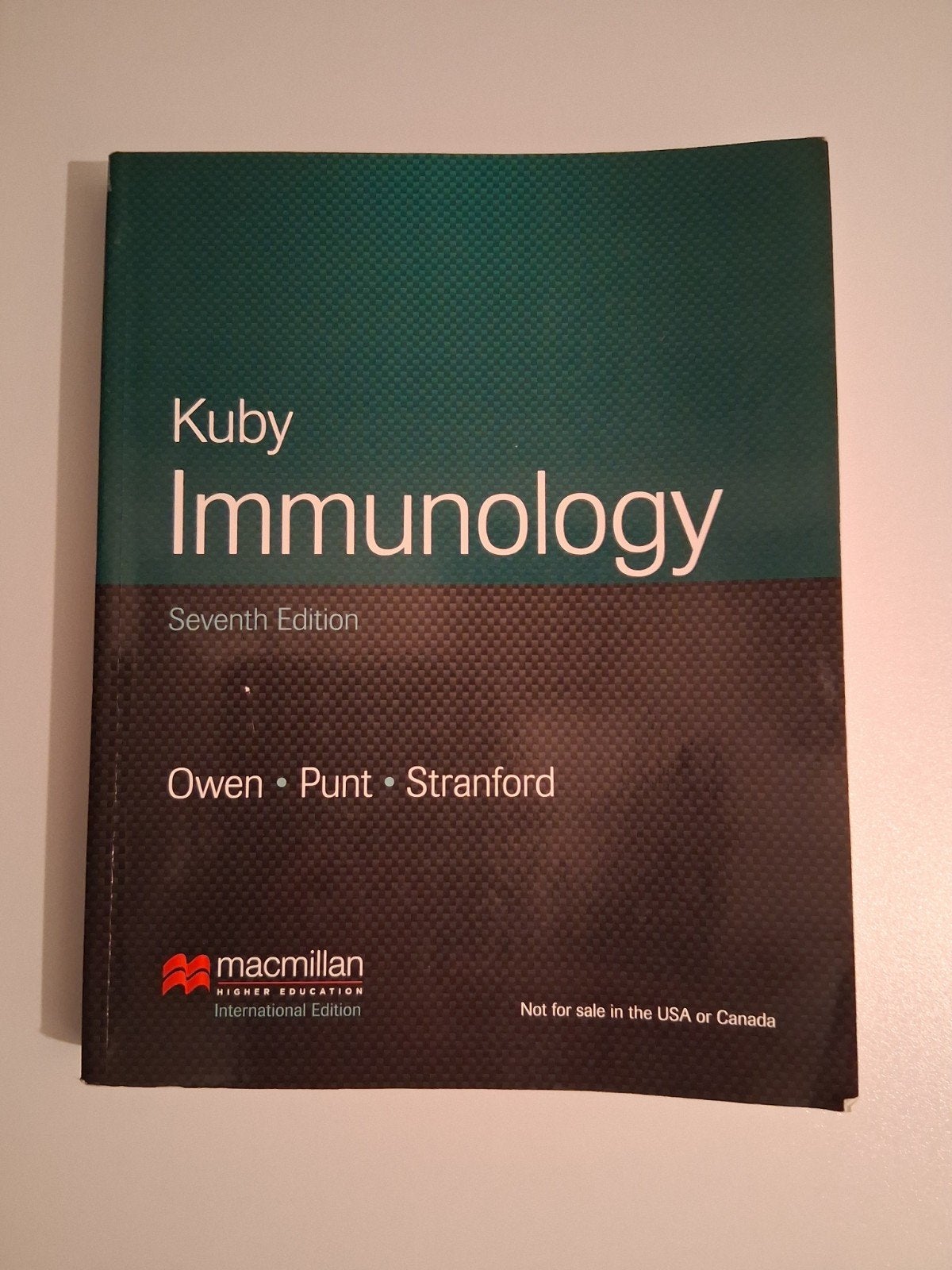 Kuby Immunology - Zevende Editie, Gelezen, Owen, Punt, Stranford, Beta, HBO