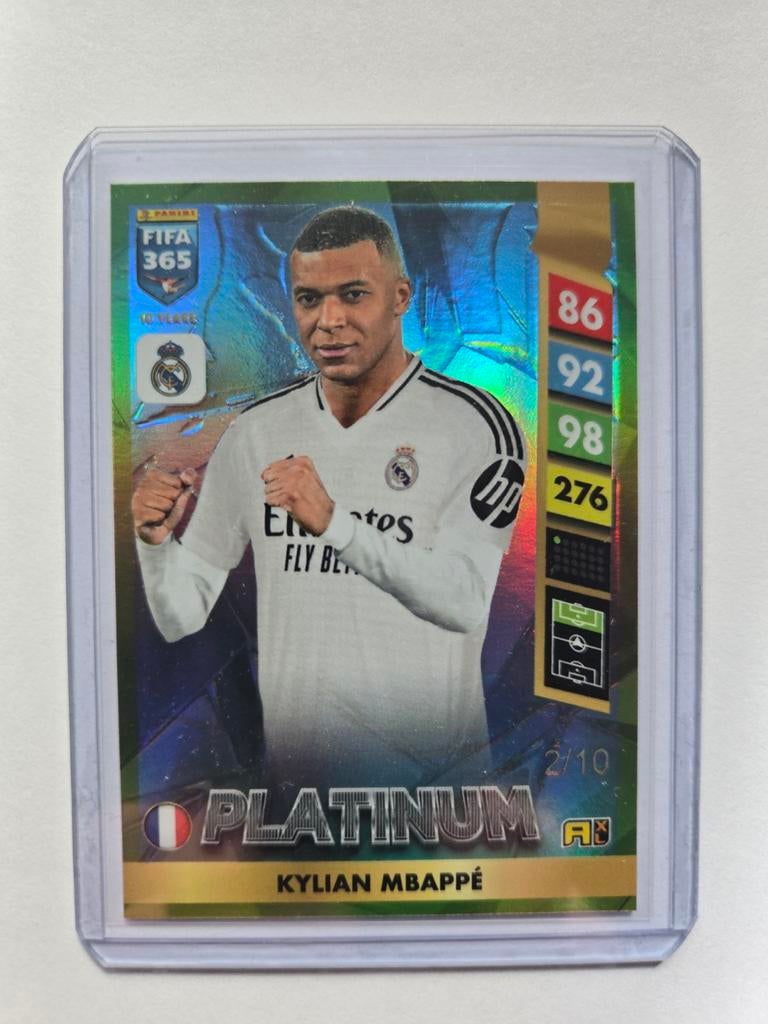 Kylian Mbappé Panini FIFA 365 Platinum kaart, Verzamelen, Sportartikelen en Voetbal, Ophalen of Verzenden, Zo goed als nieuw, Buitenlandse clubs